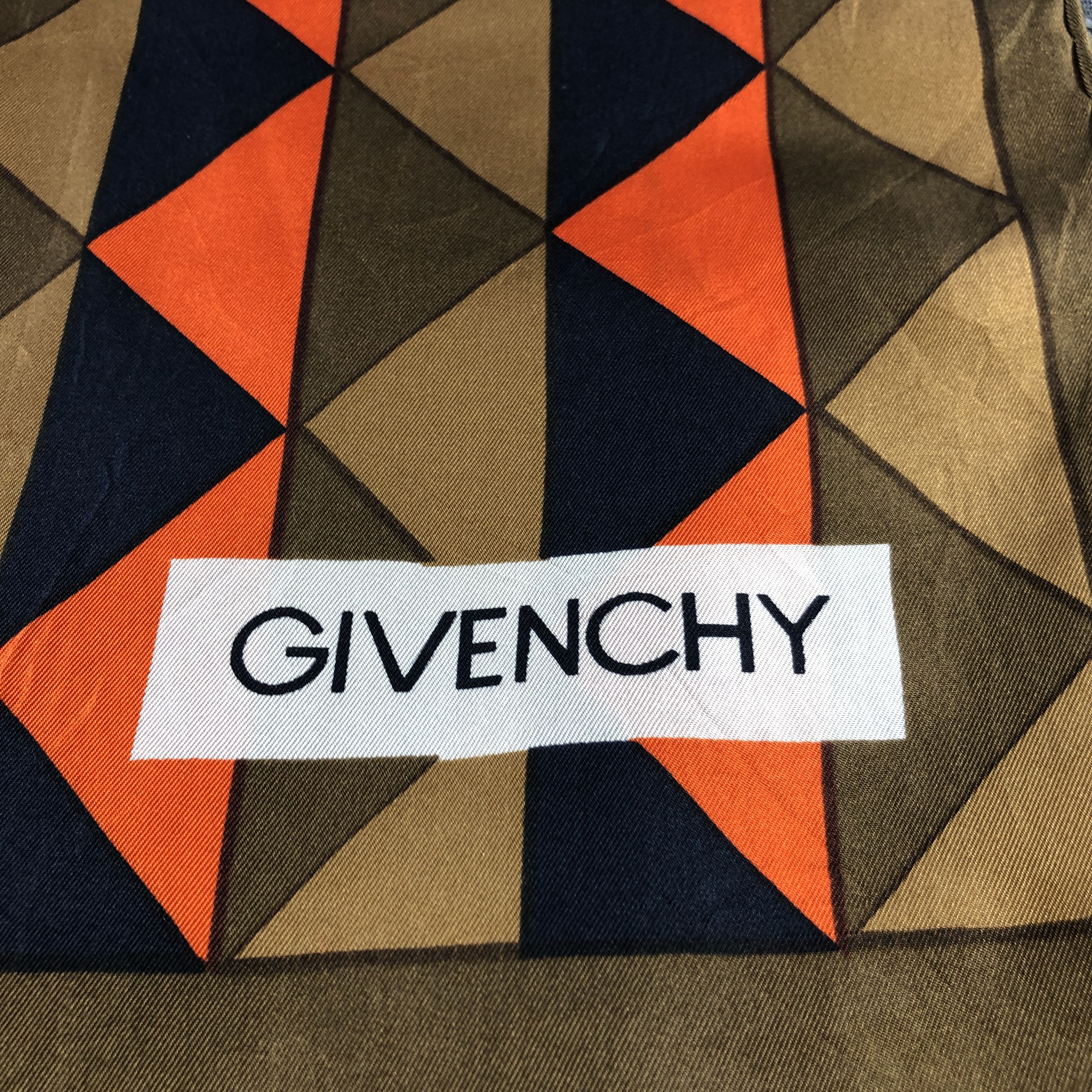 Givenchy Vintage Givenchy Abstract Silk Stole Silk Scarf M1396 Size ONE SIZE - 4 Thumbnail