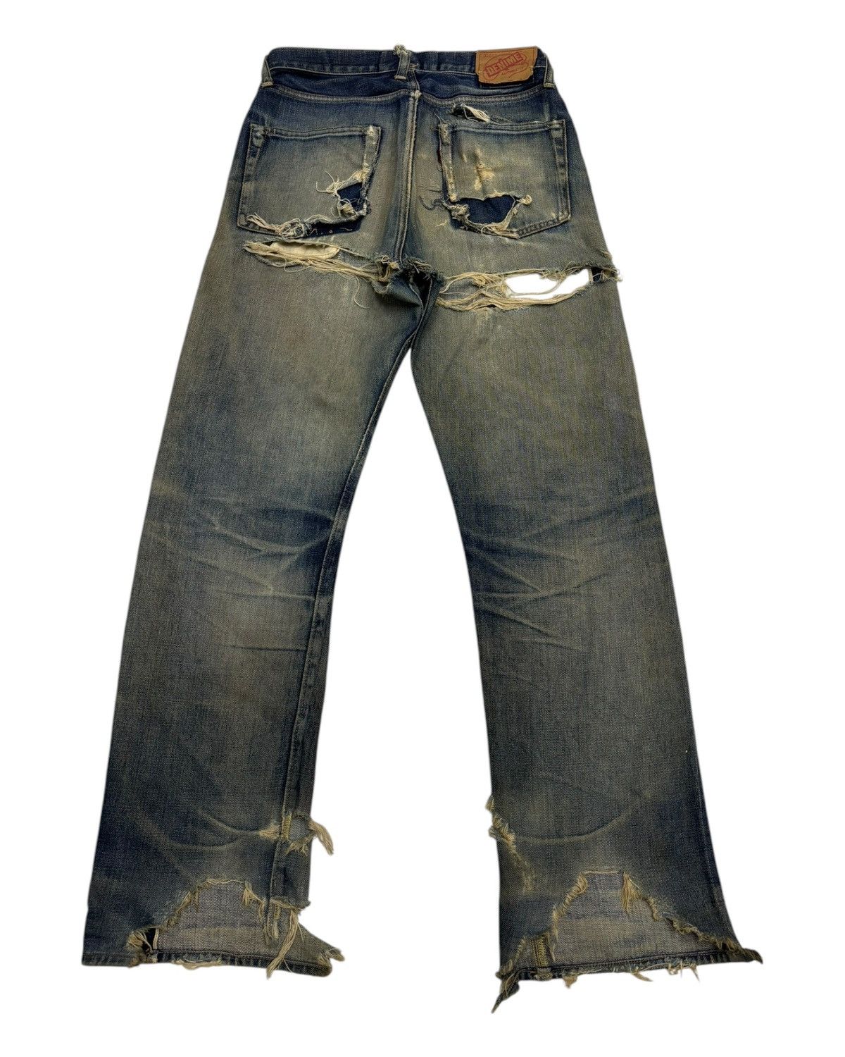 Denime × Undercover 🔥OG DENIME 🇯🇵 JAPAN THRASHED DISTRESS UNDERCOVER DESIGN Size US 29 - 9 Thumbnail