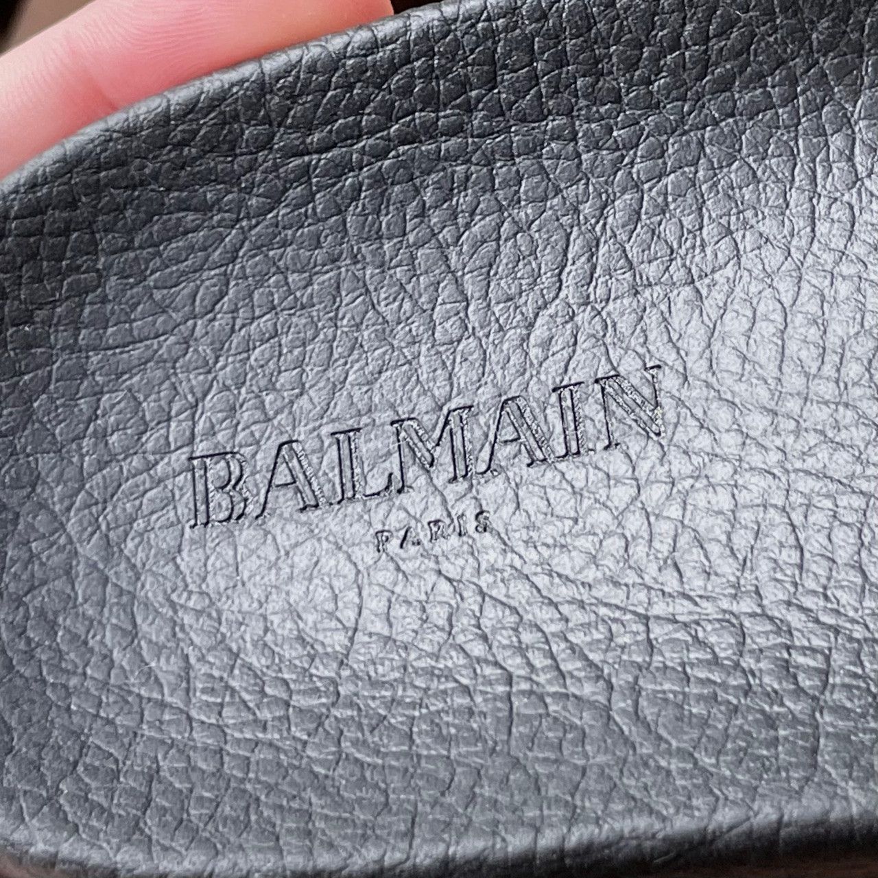 Balmain Balmain White Leather Logo Slides Size US 10 / IT 40 - 6 Thumbnail