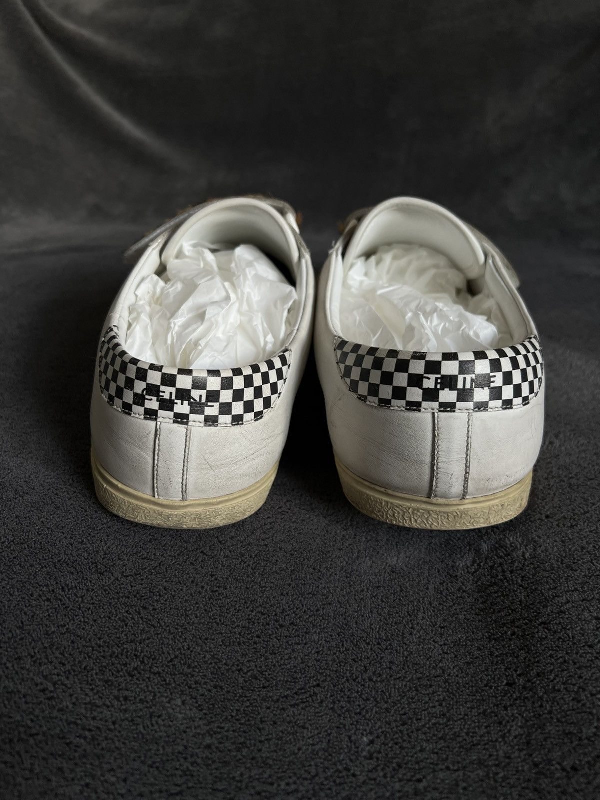 Celine Runway CÉLINE by Hedi Slimane Leopard strap Velcro sneakers Size US 12 / EU 45 - 3 Thumbnail