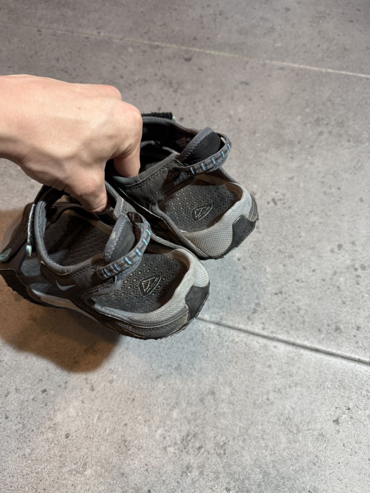 Nike × Nike ACG Nike ACG y2k Gorpcore Sandals Black blue Outdoor Hiking vtg Size US 11 / EU 44 - 6 Thumbnail