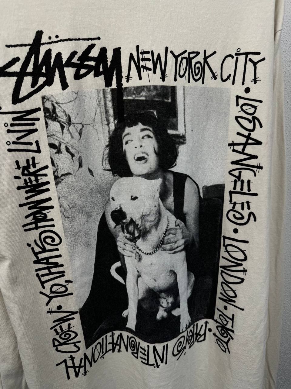 Stussy × Vintage Rare Stussy Bulldog N.Y Long Sleeve Tee Size US M / EU 48-50 / 2 - 2 Thumbnail
