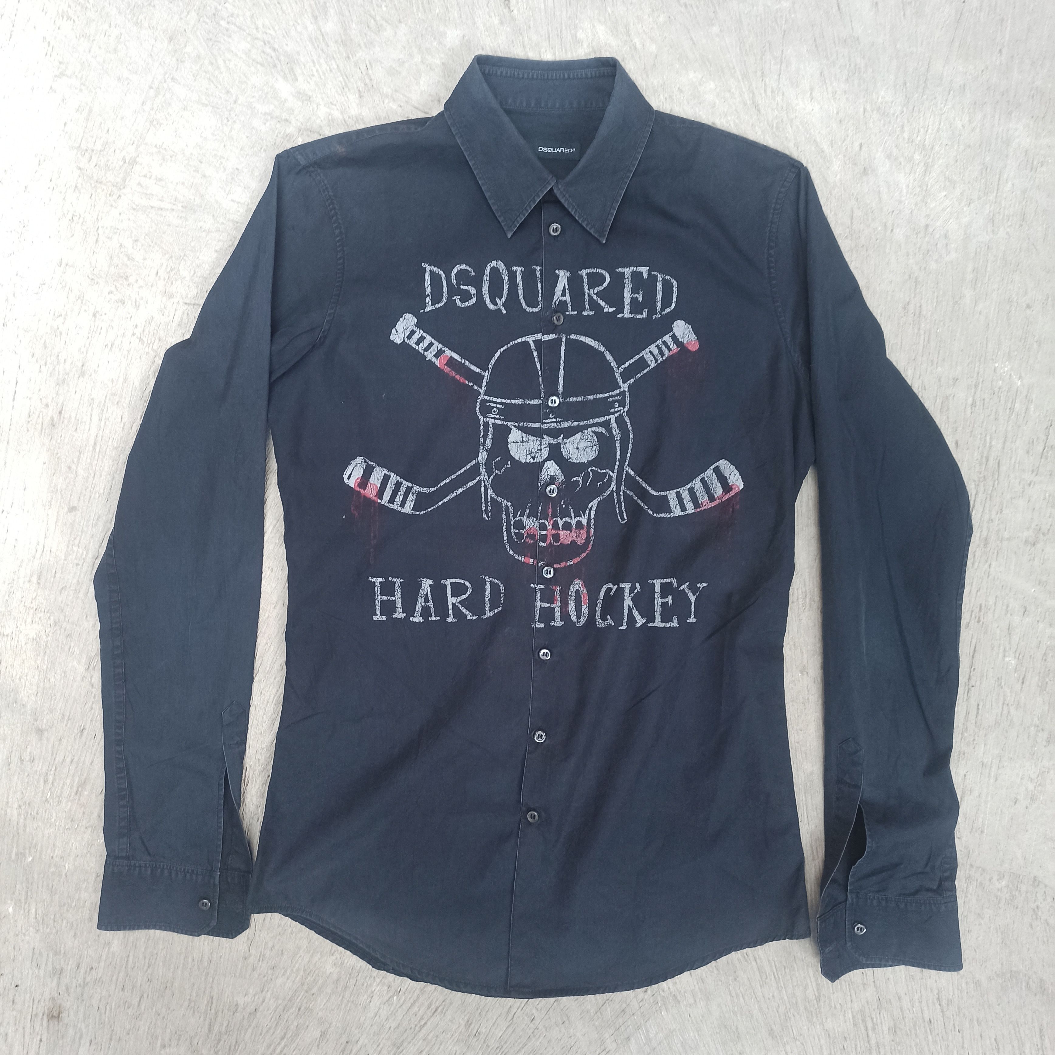 Dsquared2 × Vintage Vintage Shirt Disquared2 Skulls Size US L / EU 52-54 / 3 - 1 Thumbnail