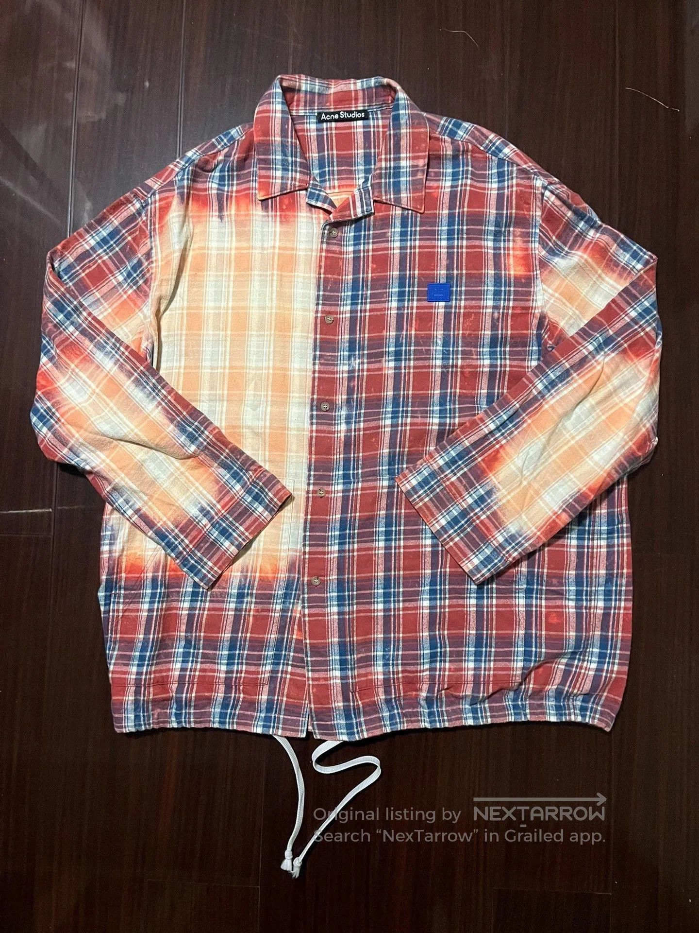 Acne Studios Acne Studios Bleached Check Overshirt. Size US L / EU 52-54 / 3 - 1 Thumbnail