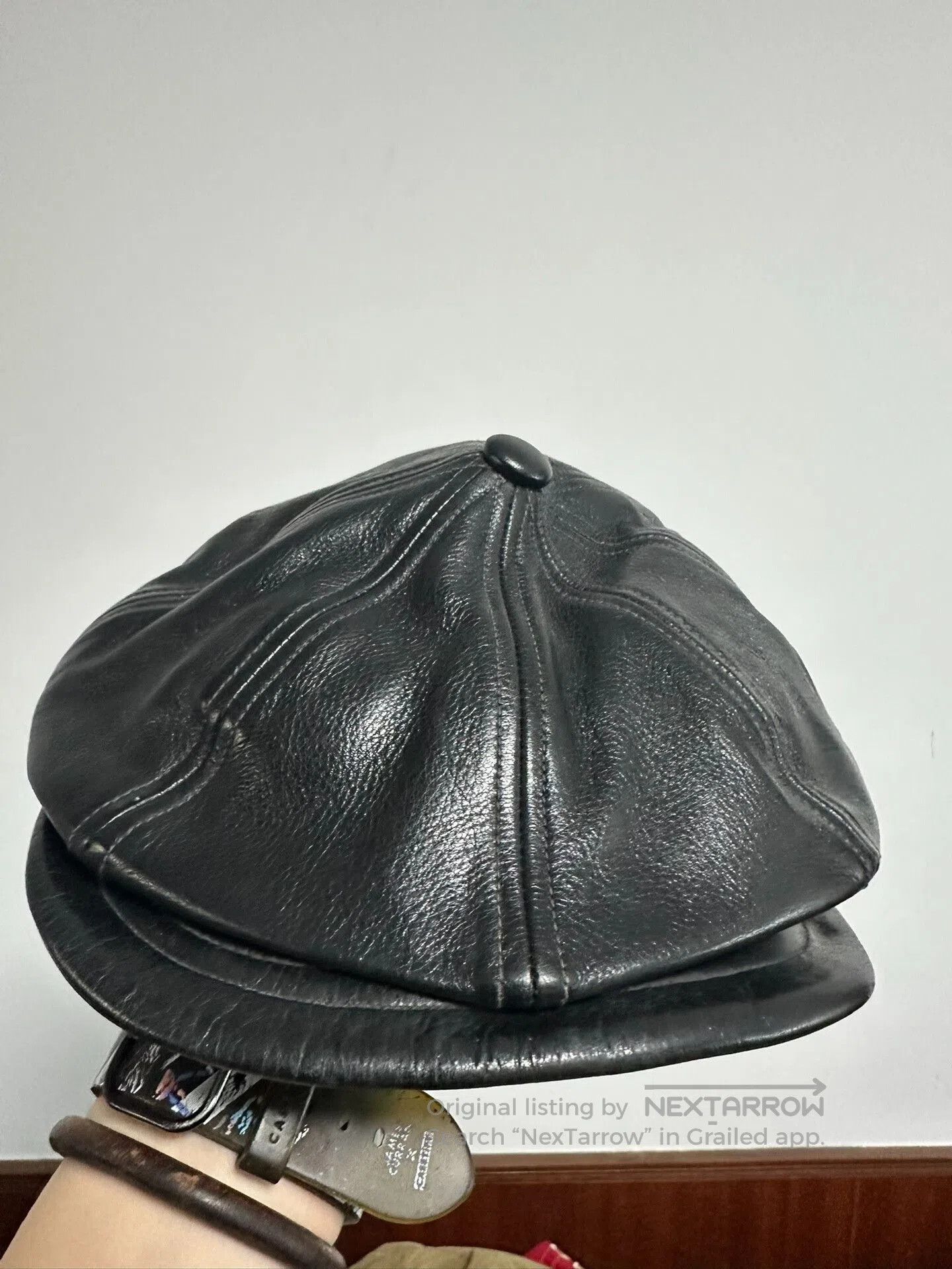 Freewheelers FREEWHEELERS Leather Newsboy Cap. Size ONE SIZE - 1 Thumbnail