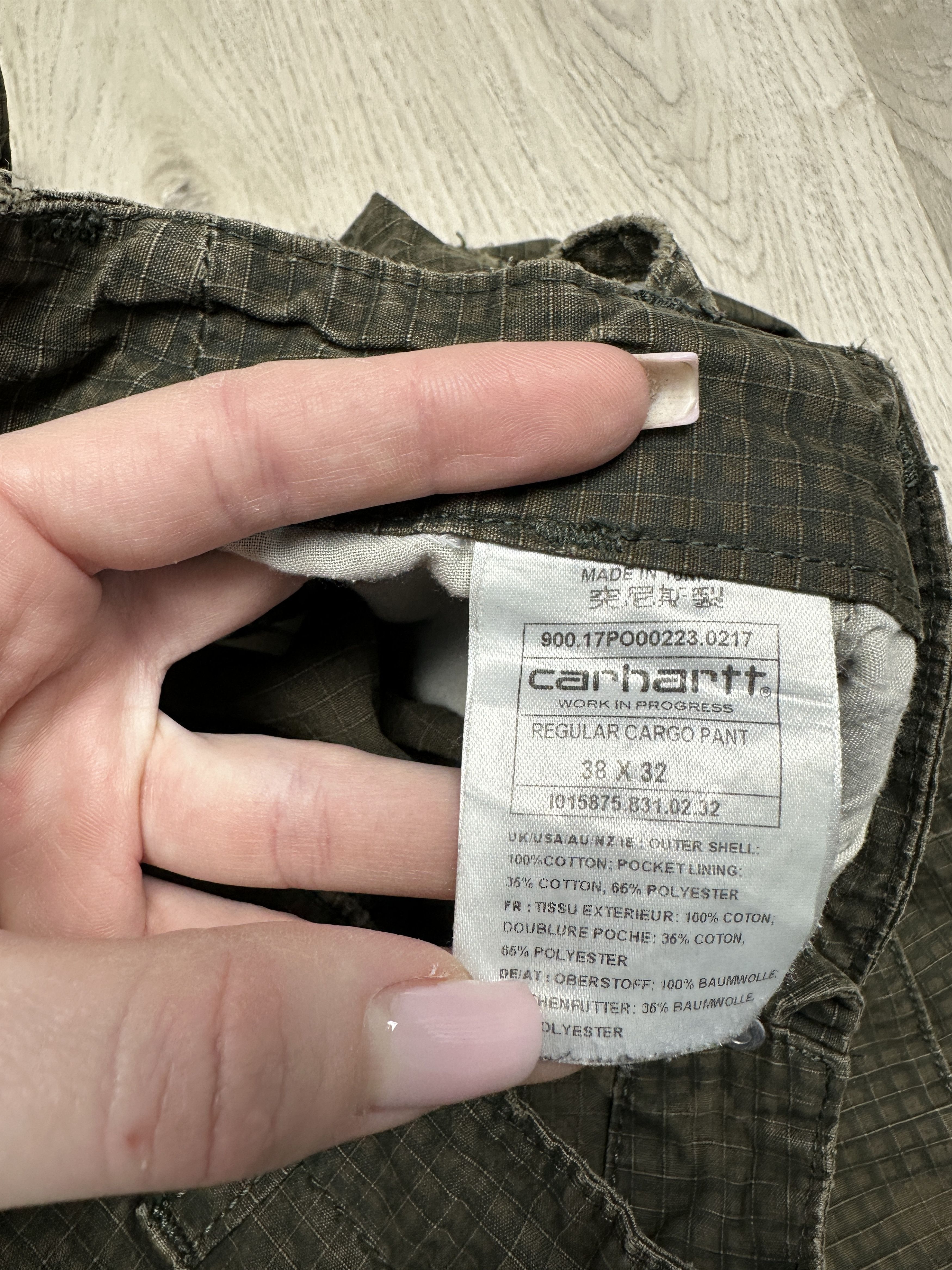 Carhartt Wip Carhartt WIP Mens Cargo Pants Workwear Size US 38 / EU 54 - 15 Thumbnail
