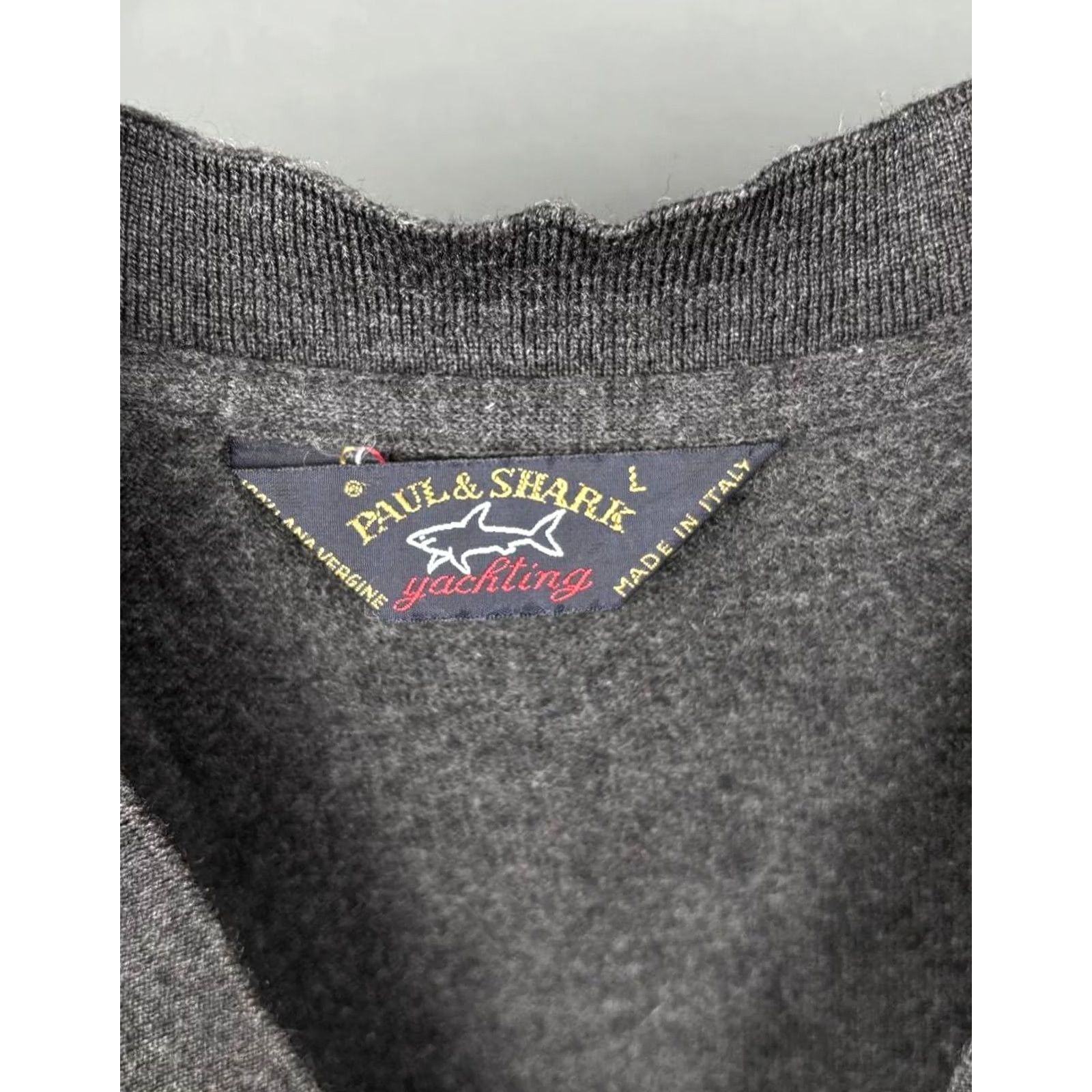 Paul & Shark Paul & Shark Wool Sweater Cardigan Knit Size L Gray Shirt Mens Size US L / EU 52-54 / 3 - 4 Thumbnail