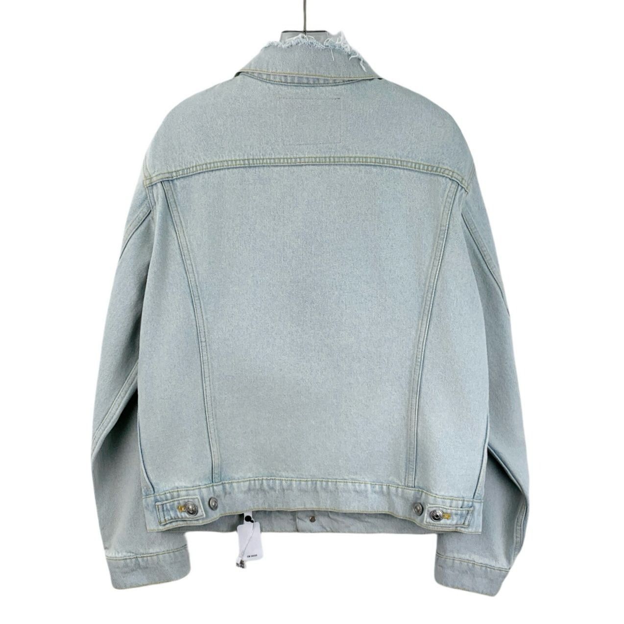 Balenciaga Balenciaga Light Blue Cotton Single-Breasted Denim Jacket Si Size S / US 4 / IT 40 - 7 Thumbnail