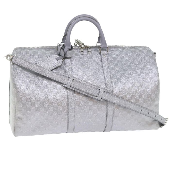 Louis Vuitton Damier Azur Keepall 50 Duffle Bag 48lz61