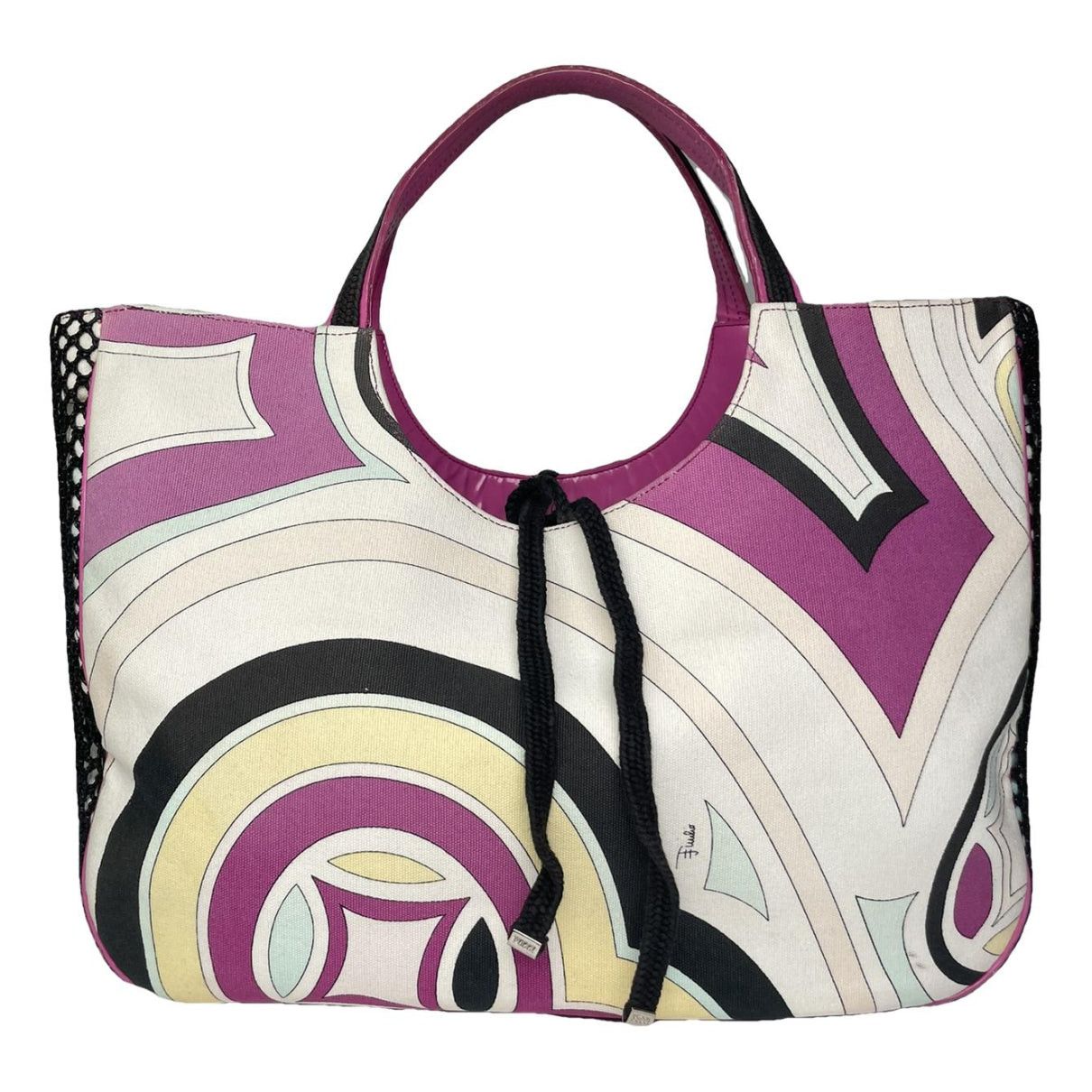 Emilio Pucci Purple Leather Handbag Size ONE SIZE - 1 Thumbnail