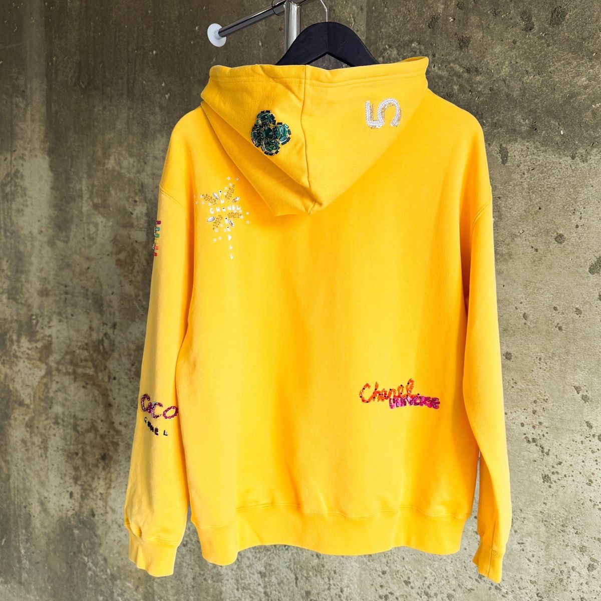 Chanel Chanel x Pharrell 2019 Coco Hand Beaded Lesage Yellow Hoodie Size US M / EU 48-50 / 2 - 5 Thumbnail