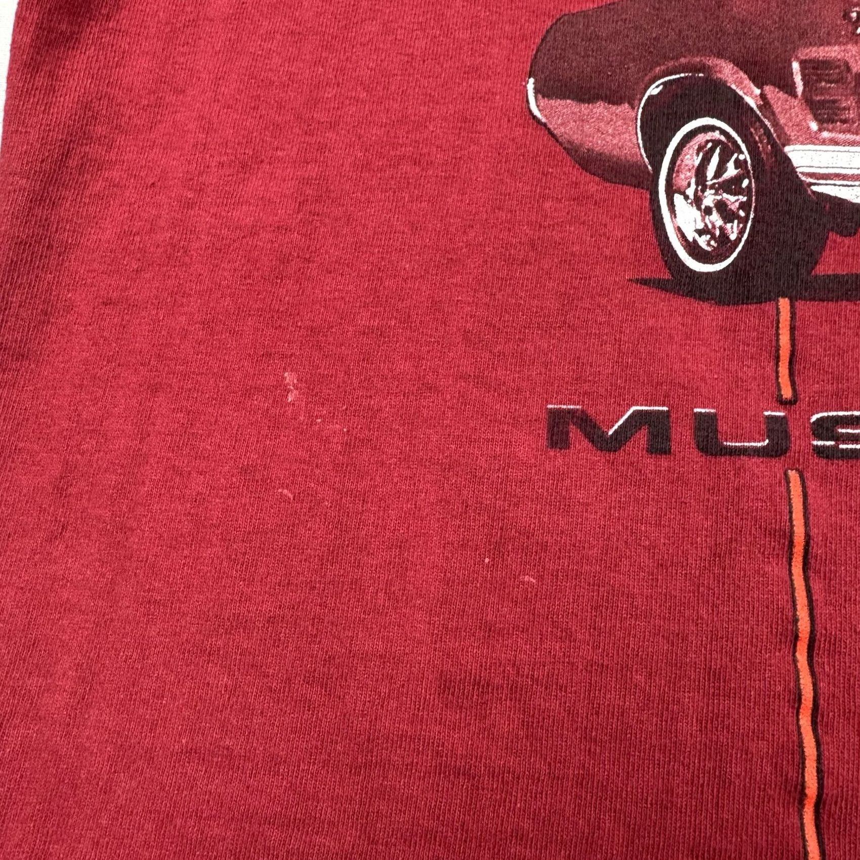 Ford VINTAGE Ford Mustang T Shirt Adult Large Red 90s Y2K Hipster Cars Classic Muscle Car Mens Size US L / EU 52-54 / 3 - 3 Thumbnail