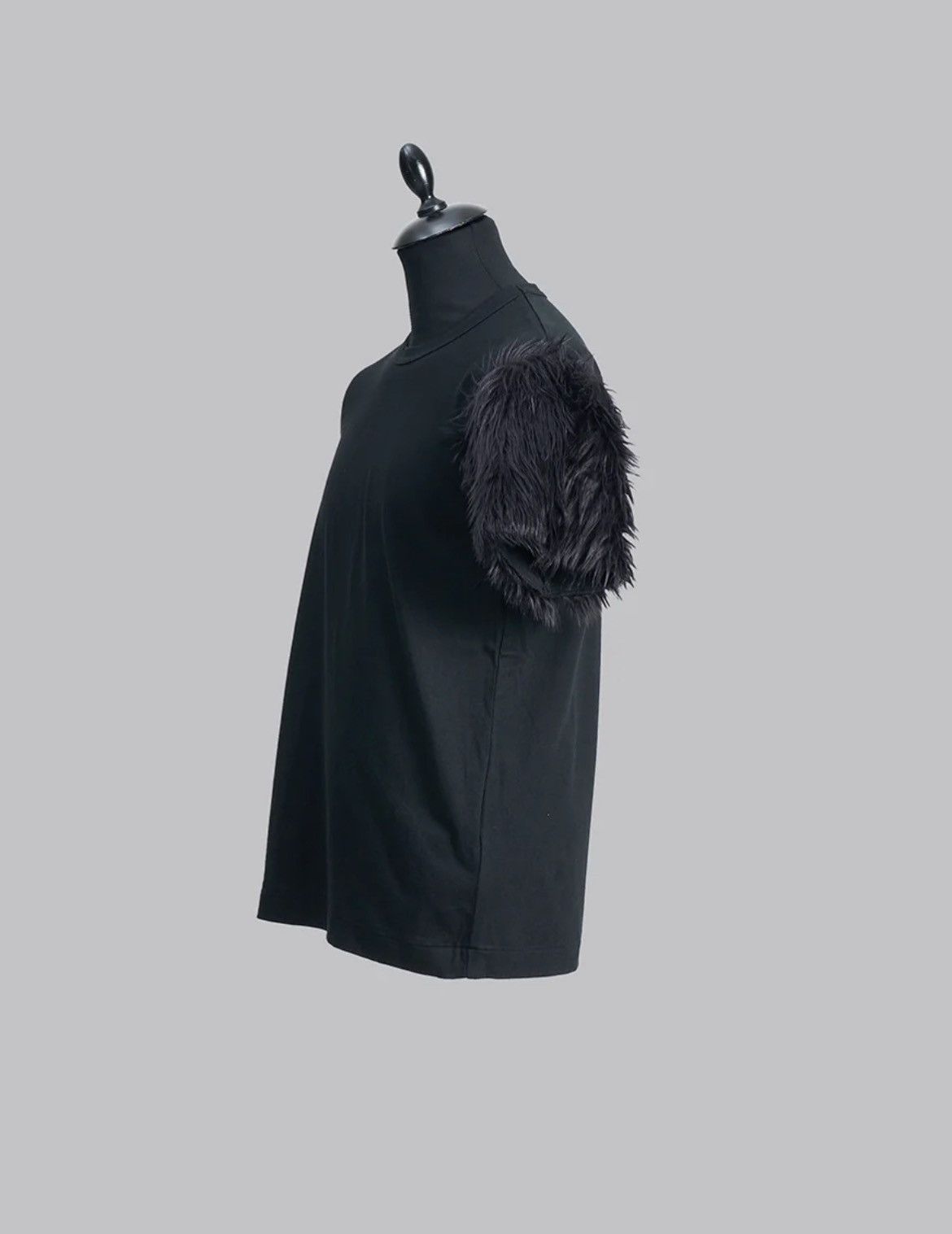 Comme des Garcons Homme Plus FAUX FUR SLEEVES TEE Size US L / EU 52-54 / 3 - 3 Thumbnail