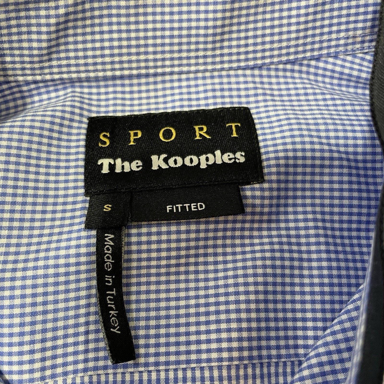The Kooples The Kooples Sport Fitted Shirt Blue Micro-Check Size S Size US S / EU 44-46 / 1 - 3 Thumbnail