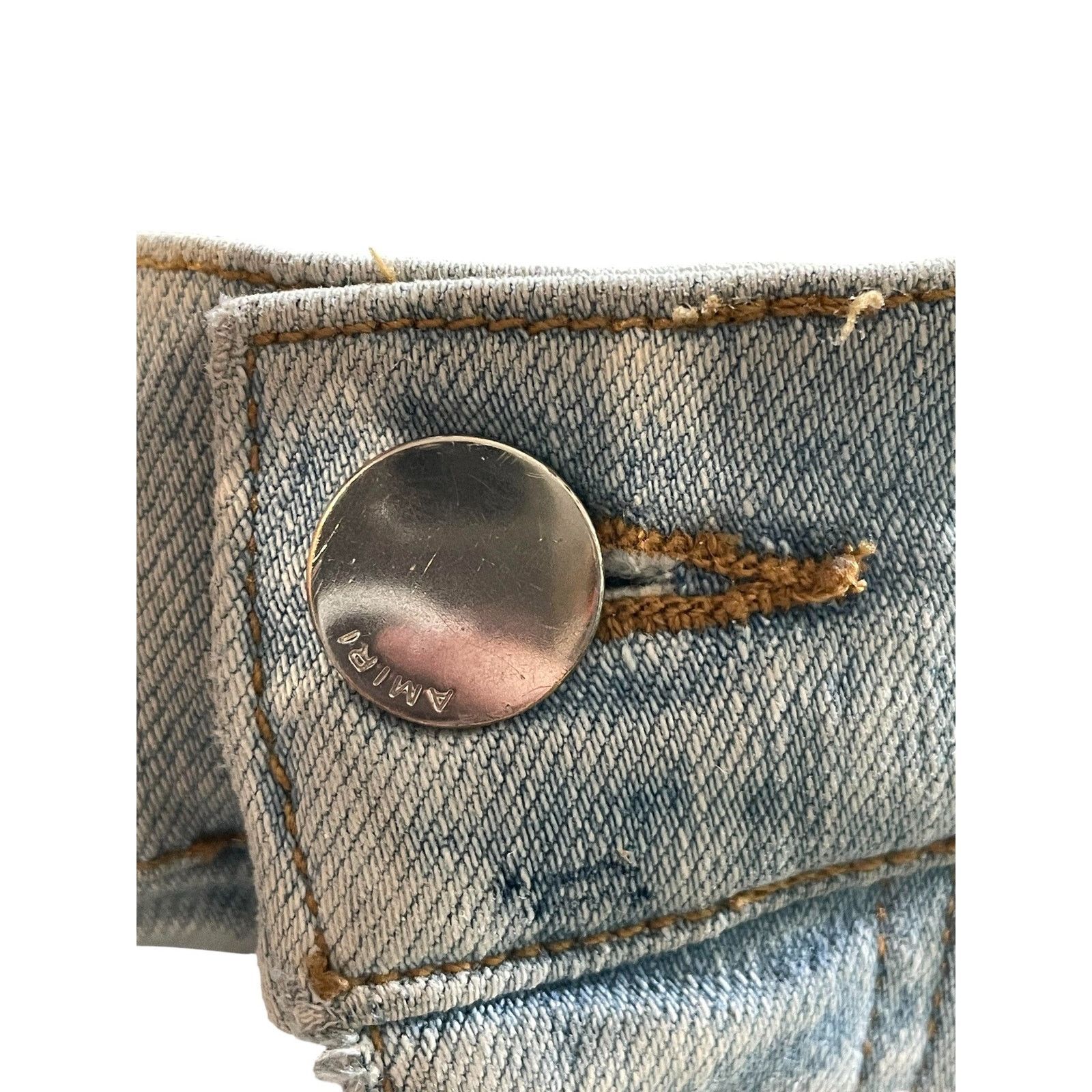 Amiri Amiri Light Wash Bleached Thrasher Jeans Size US 31 - 5 Thumbnail