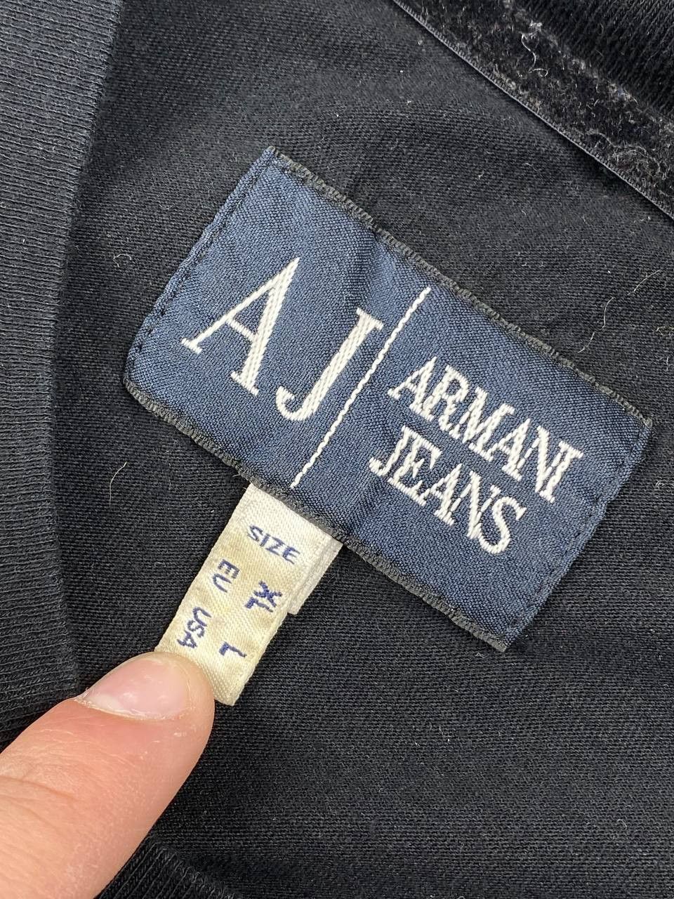 Armani Armani Jeans T Shirt Big Logo AJ Men Size M Black Size US M / EU 48-50 / 2 - 6 Thumbnail