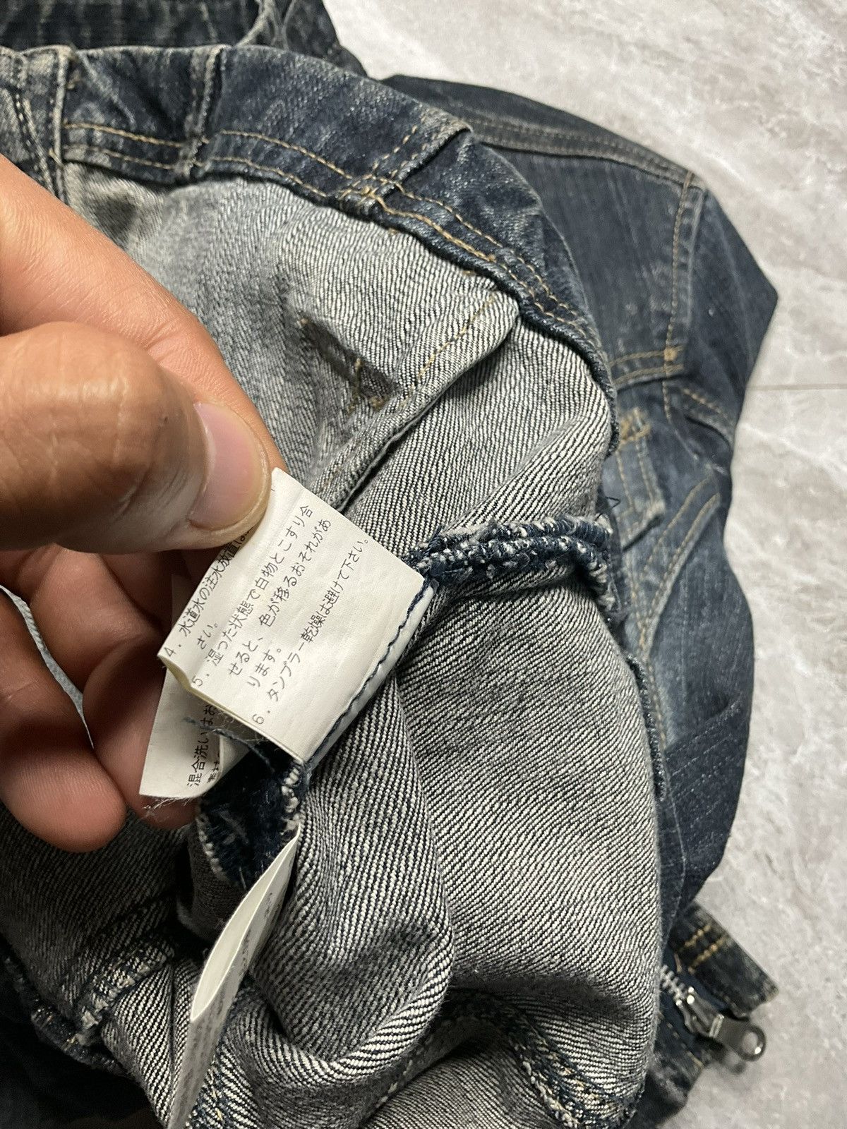 Japanese Brand Atelier Sab Men x If six was Nine Dirt Dyed Biker Denim Jkt Size US M / EU 48-50 / 2 - 16 Thumbnail