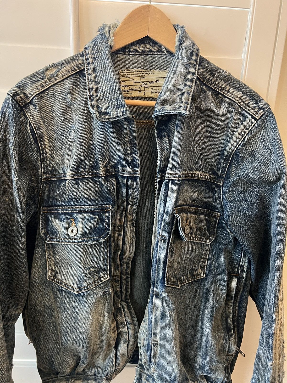 No Faith Studios No Faith Studios Japanese Dust Selvedge Trucker Jacket Size US S / EU 44-46 / 1 - 2 Thumbnail