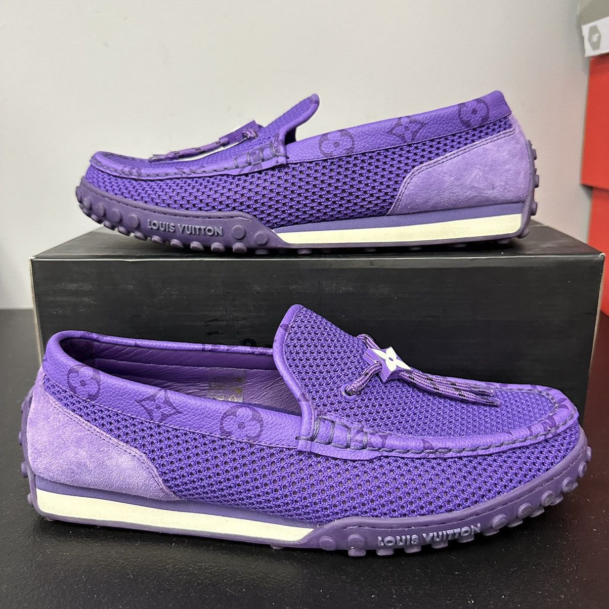 Louis Vuitton Authentic Louis Vuitton Racer Moccasins Luxury Loafers Sz 8 Size US 8 / EU 41 - 1 Thumbnail