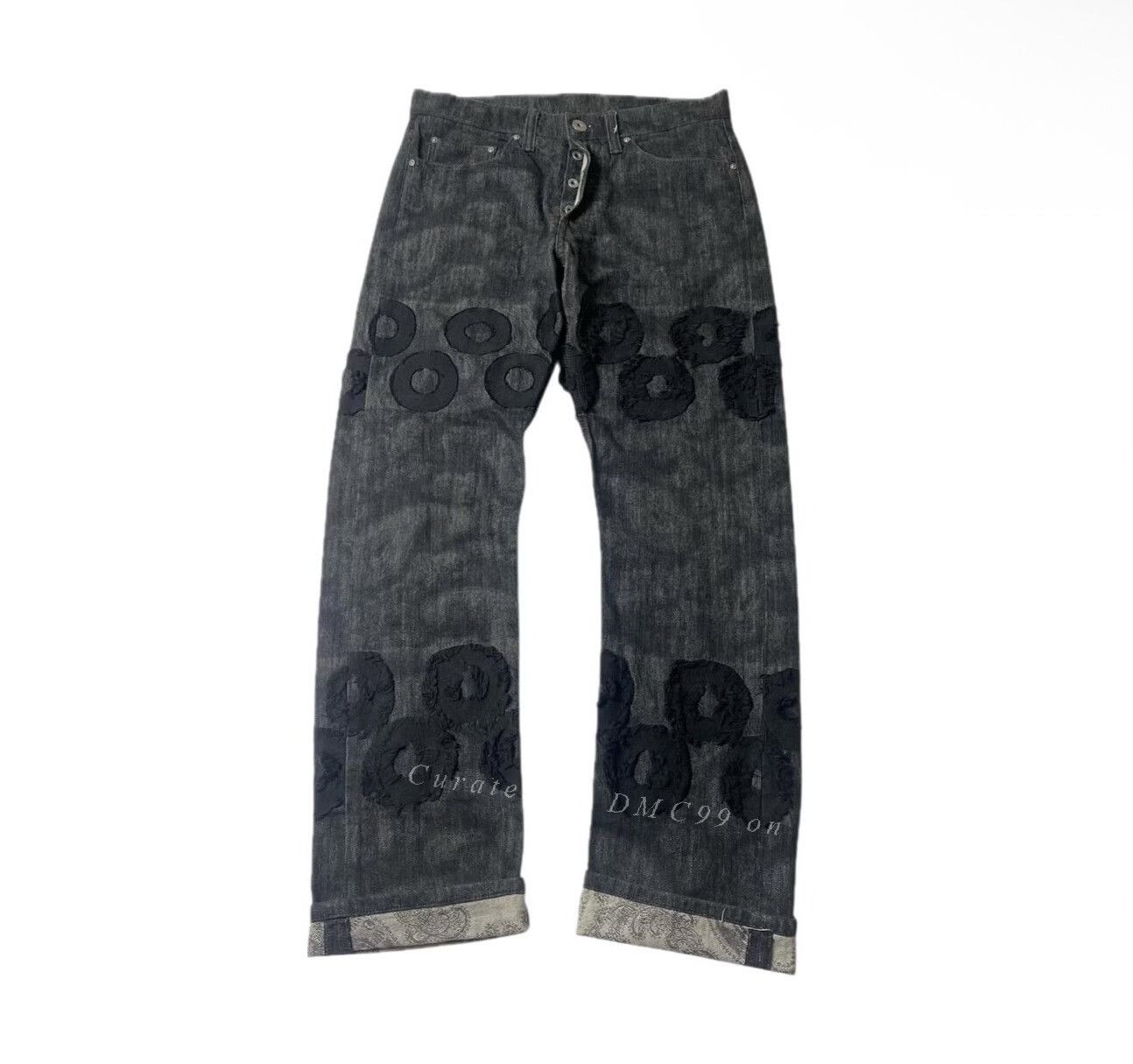 Issey Miyake Vintage Issey Miyake SS11 APOC Denim Pants Size US 30 / EU 46 - 1 Thumbnail
