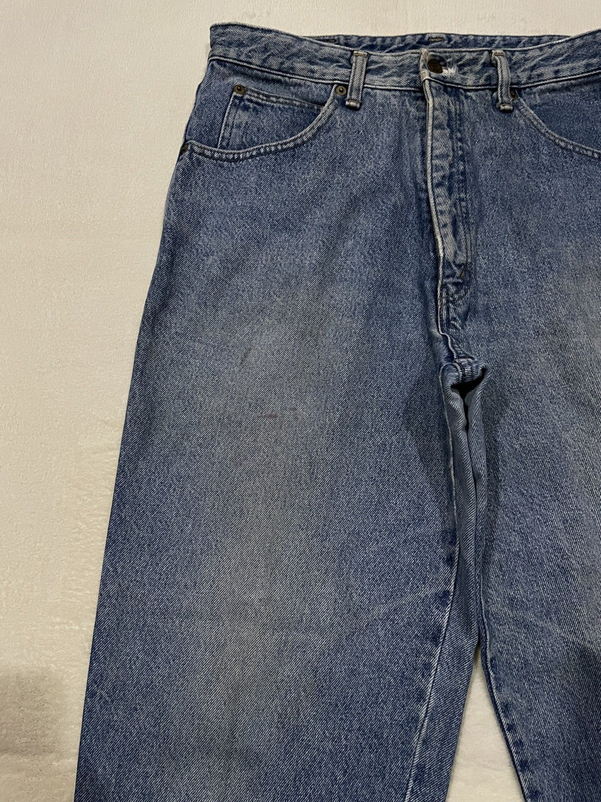 Japanese Brand Vintage Bobson Pro Baggy Mudwash Faded Denim Jeans Size US 32 / EU 48 - 5 Thumbnail