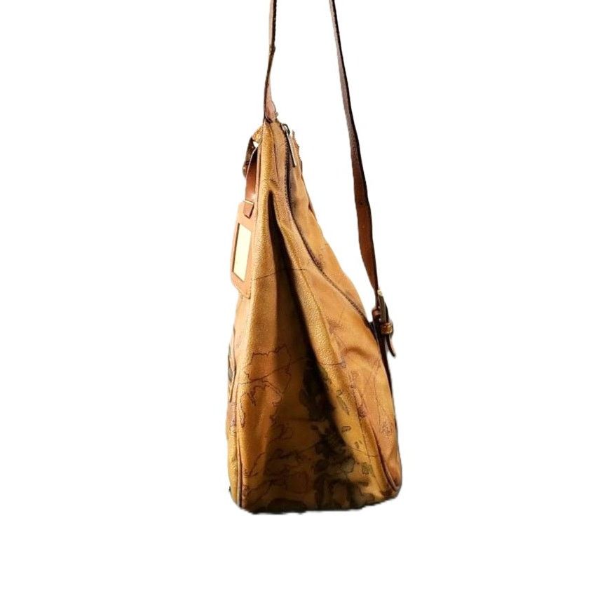 Alviero Martini Alviero Martini 1A Classe Geo Classic Map Leather Sling Bag Size ONE SIZE - 6 Thumbnail