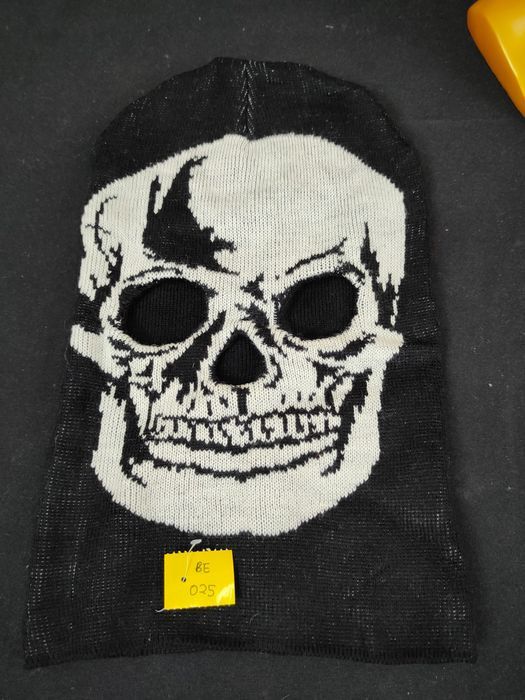 image of Skulls Skull Horror Mask Robber Scary Movie Beanie Knitwear Dlal in Black, Men's