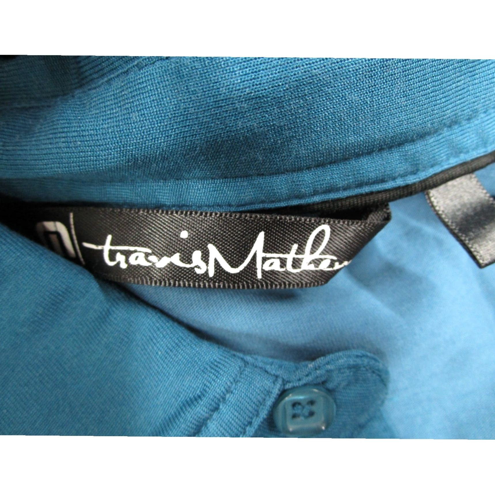 TravisMathew TravisMathew Mens Polo Shirt Blue Teal Pima Cotton Blend Short Sleeve M Size US M / EU 48-50 / 2 - 3 Thumbnail