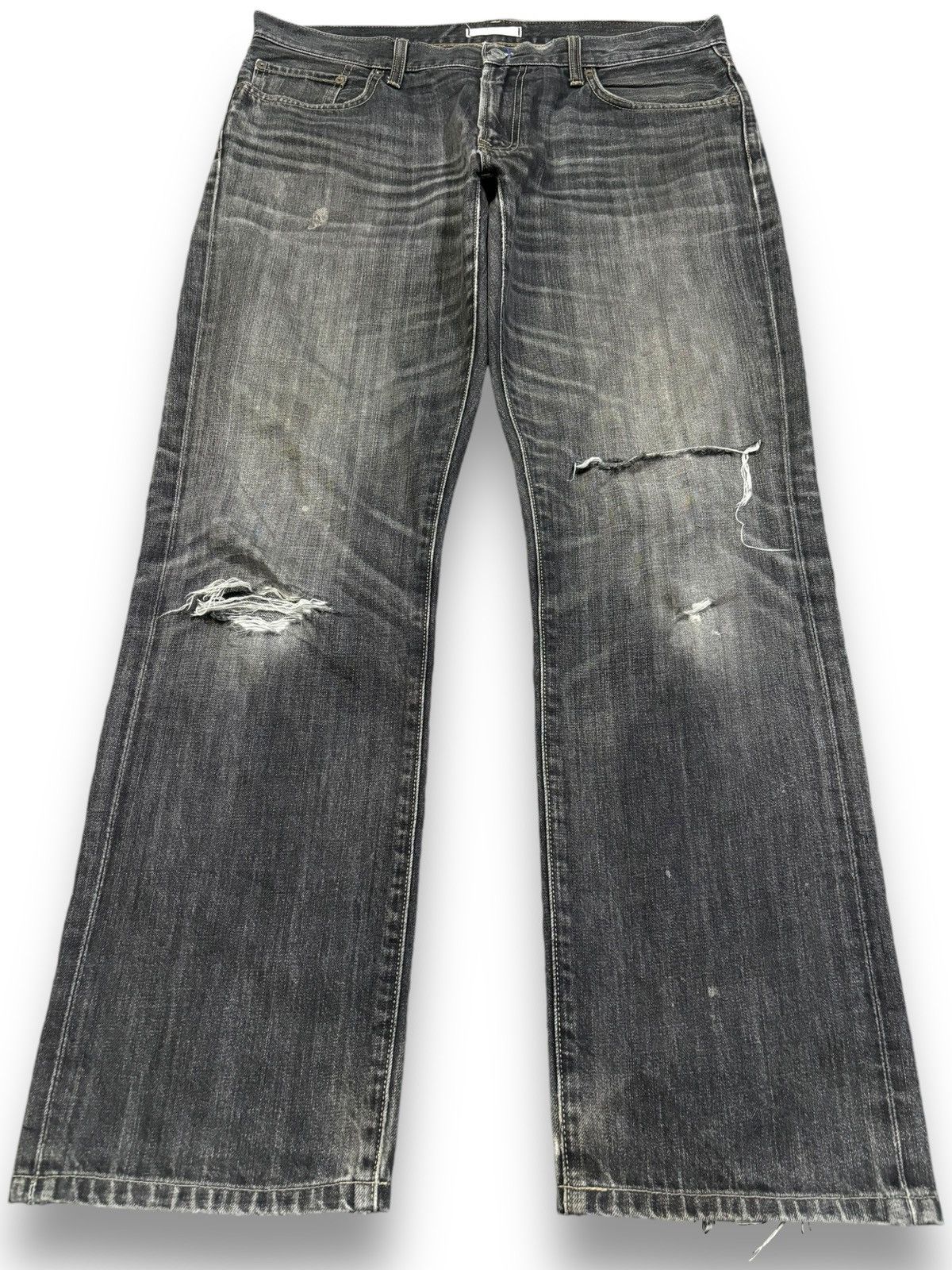 Undercover × Uniqlo Vintage Uniqlo UJ Faded Wash Loose Distressed Grunge Jeans Size US 36 / EU 52 - 1 Thumbnail