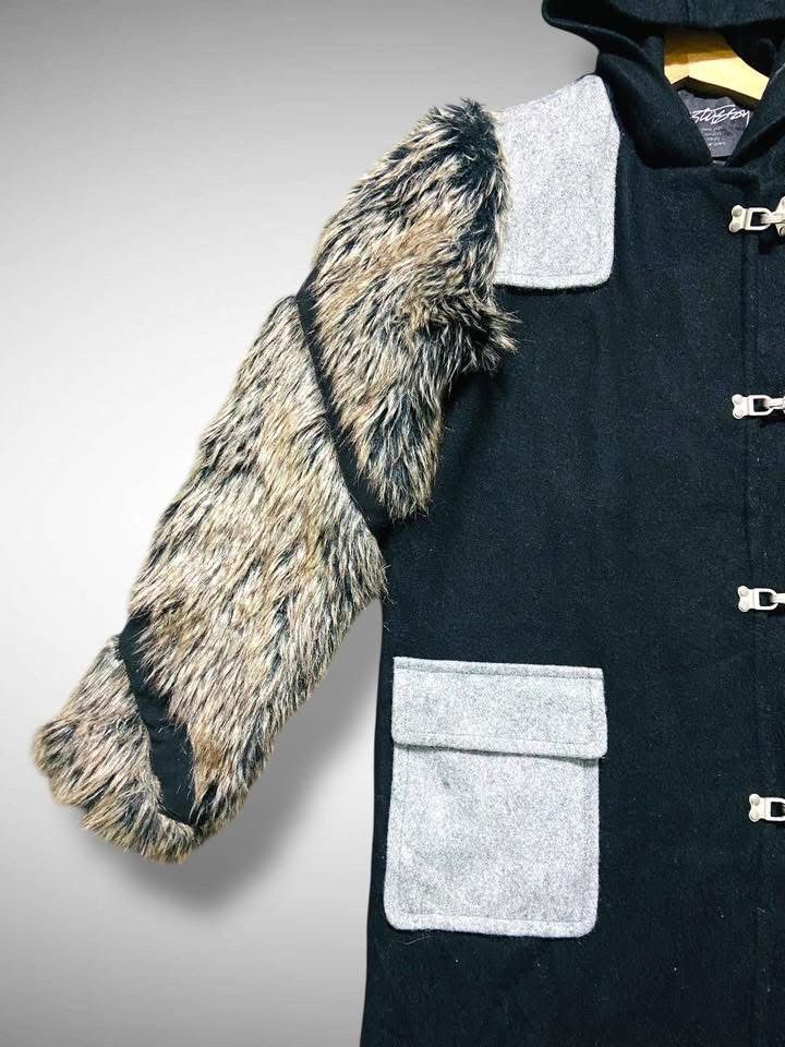 Stussy 🔥STUSSY PEACOCK DUFFLE COATS FUR SLEEVES Size US M / EU 48-50 / 2 - 4 Thumbnail