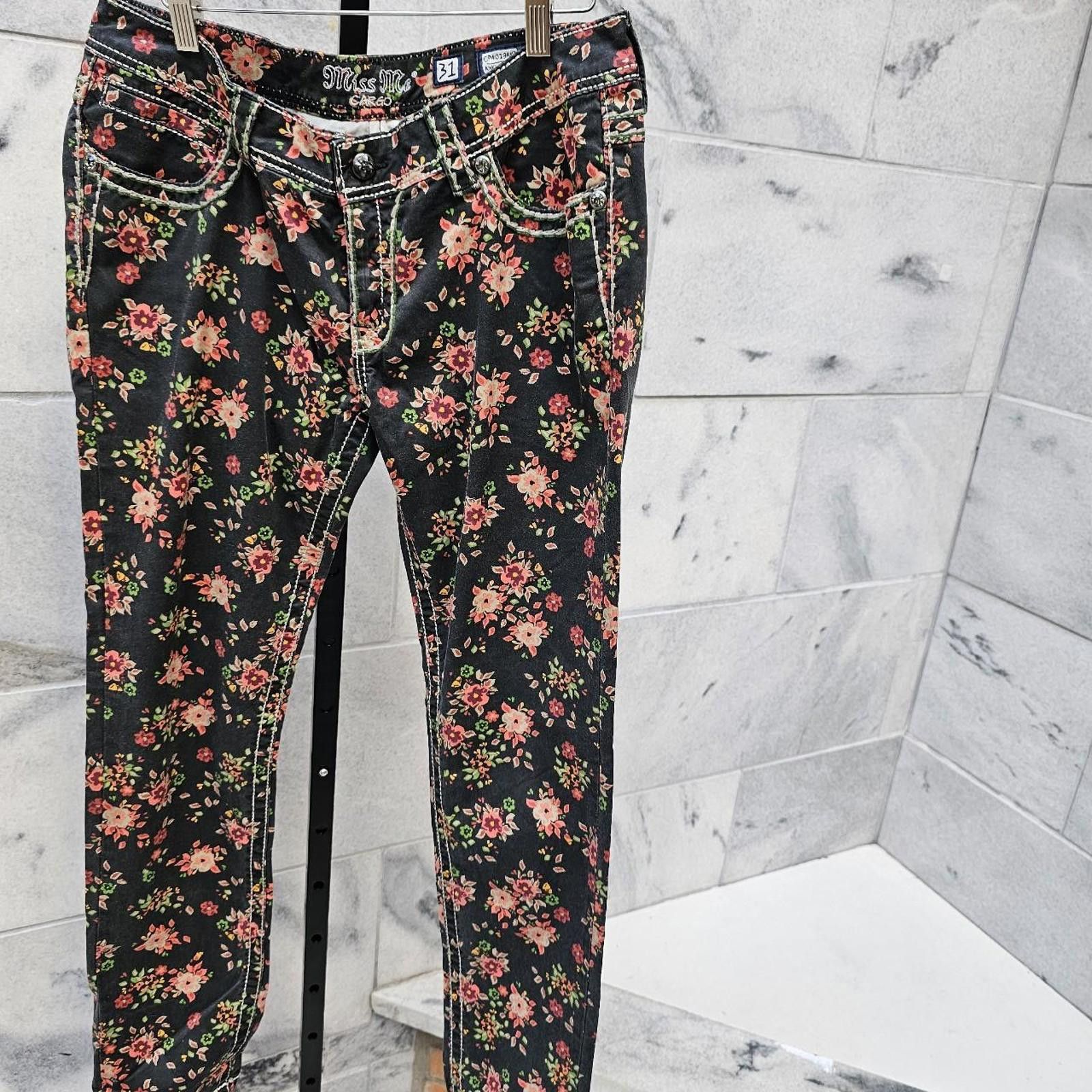 Designer Miss Me Women's Floral Jeans Size 30" / US 8 / IT 44 - 5 Thumbnail