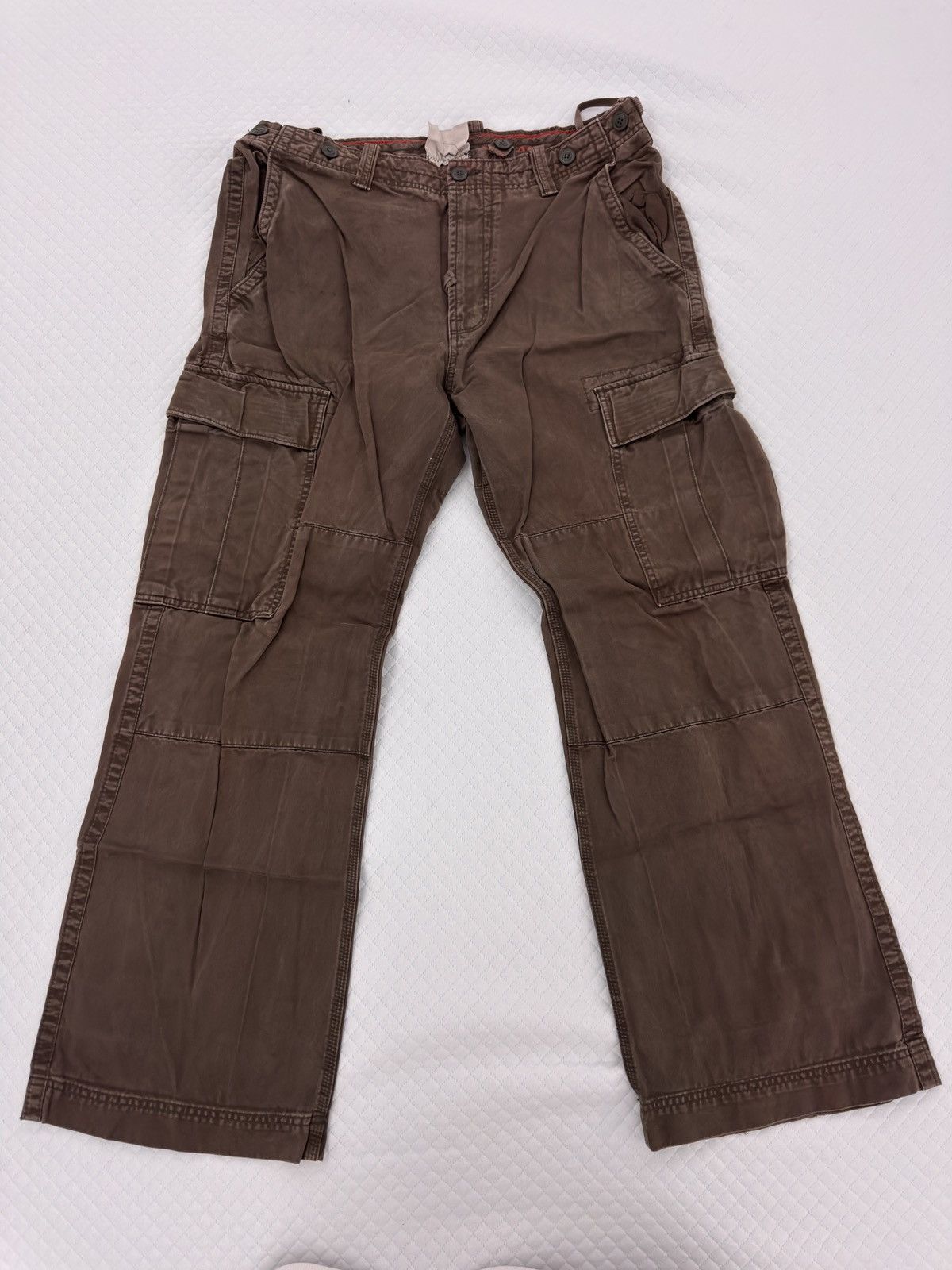 Vintage vintage brown multi pocket cargos Size US 36 / EU 52 - 1 Thumbnail