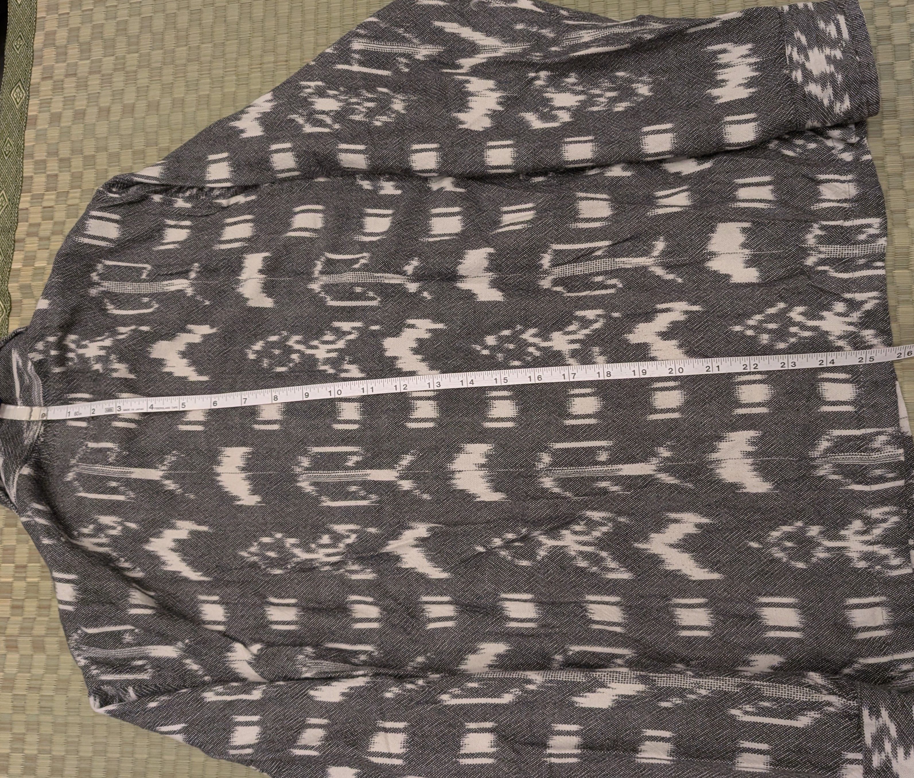 Stussy Stussy Beach Cotton Half Zip Pullover Gray Ikat Print Size US S / EU 44-46 / 1 - 6 Thumbnail