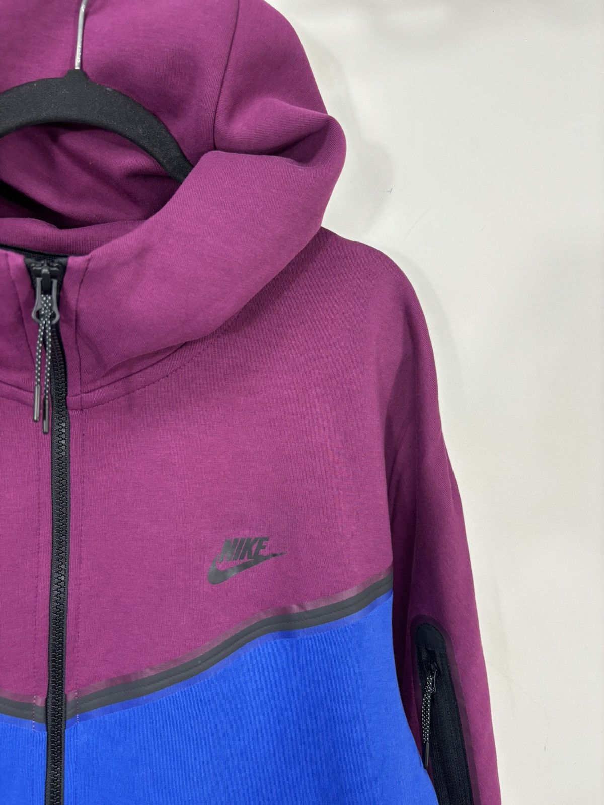 Nike Nike Tech Fleece NWT Sangria Wine / Game Royal Zip Up Hoodie Size US XXL / EU 58 / 5 - 5 Thumbnail