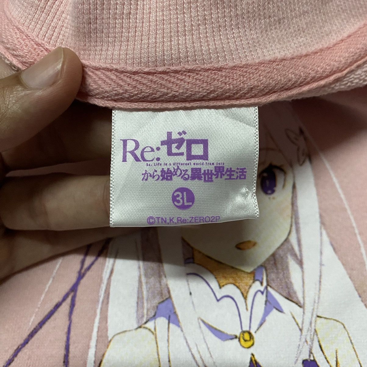 Anime Re: Zero Starting Life in Another World Emilia Sweatshirt Size US XL / EU 56 / 4 - 4 Thumbnail