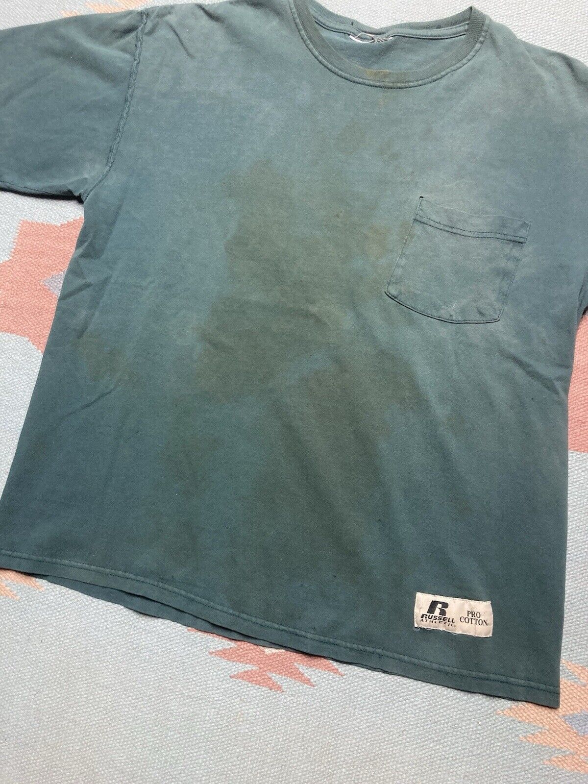 Russell Athletic × Vintage pocket t shirt Russell athletic faded distressed boxy large Size US L / EU 52-54 / 3 - 2 Thumbnail