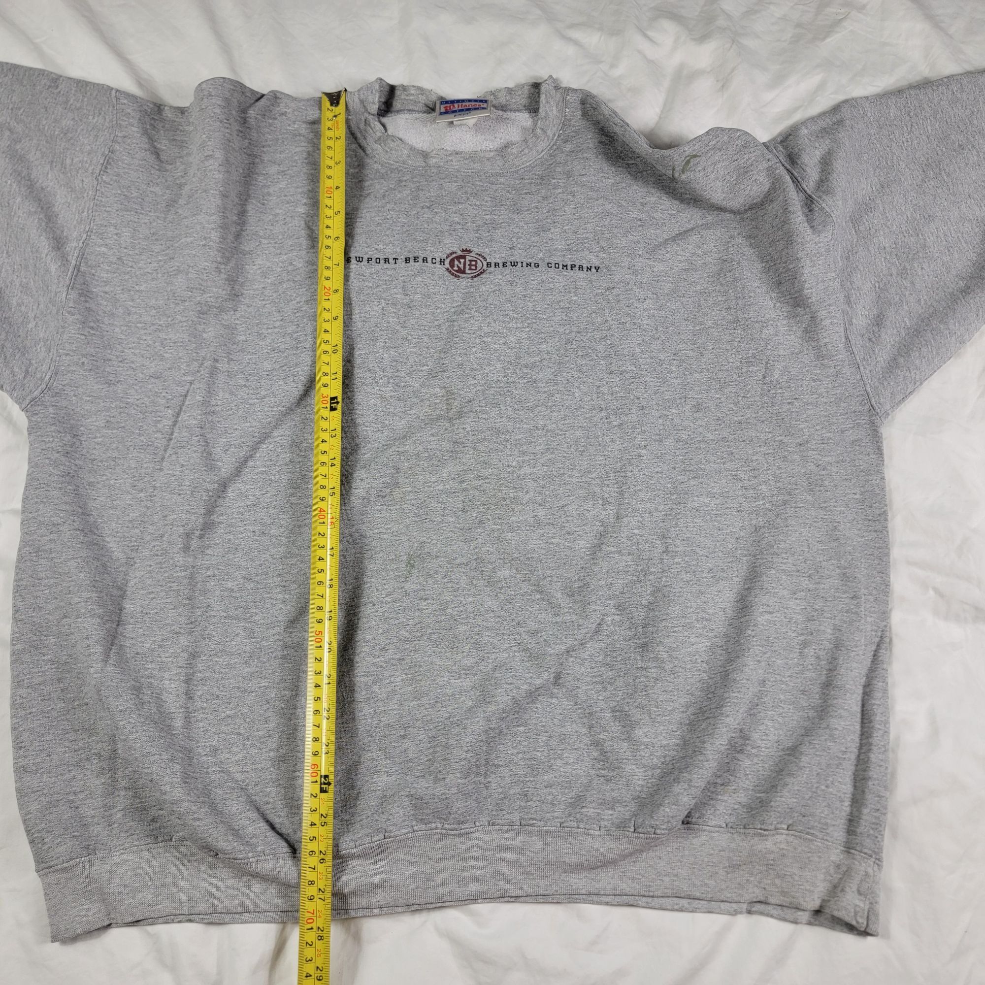 Hanes Newport Beach Brewing Company California Mens 2XL Gray Sweat Size US XXL / EU 58 / 5 - 10 Thumbnail