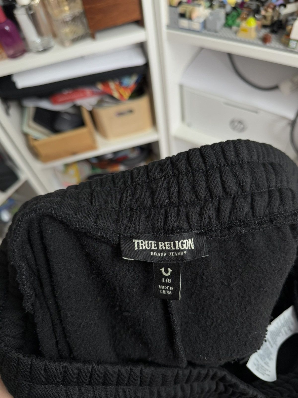 Designer × True Religion True Religion baggy small logo sweatpants L chief keef drill Size US 34 / EU 50 - 5 Thumbnail