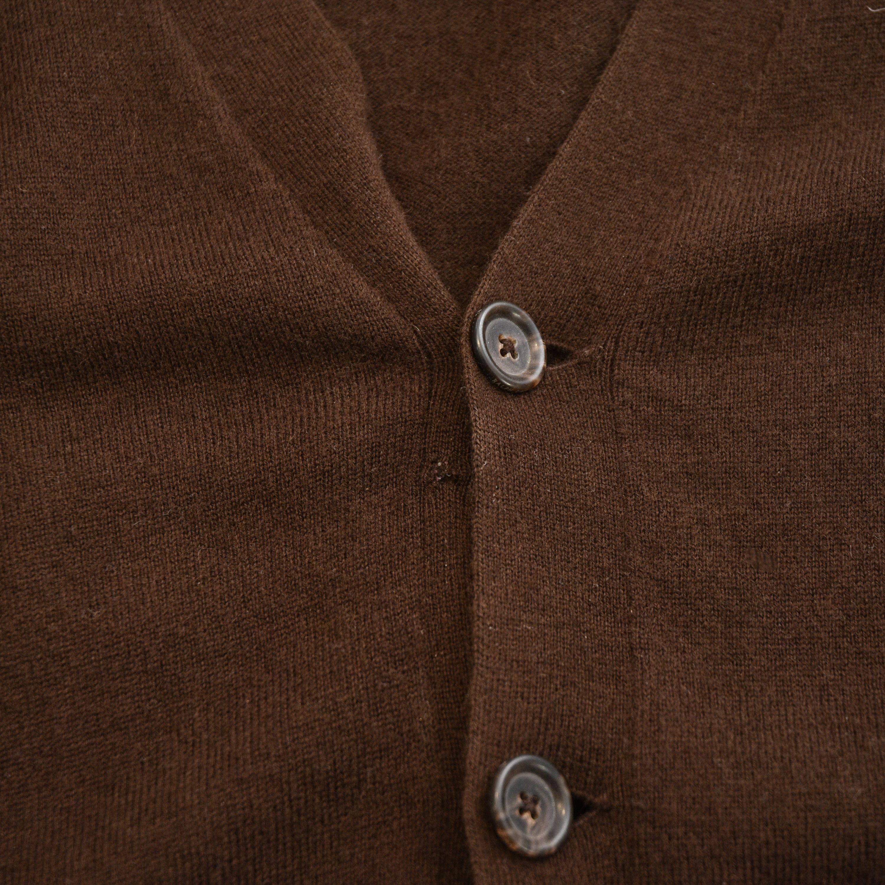 Polo Ralph Lauren Vintage POLO Ralph Lauren Merino Wool Brown Cardigan Old Size US L / EU 52-54 / 3 - 12 Thumbnail