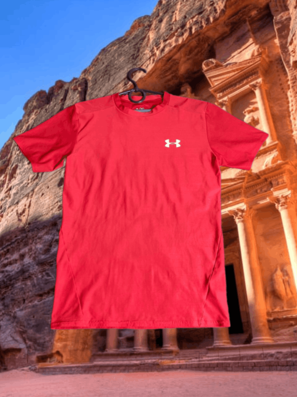 Under Armour × Vintage Under Armour Loose Fit Heat Gear Navy Lightweight T-Shirt Size US L / EU 52-54 / 3 - 1 Thumbnail