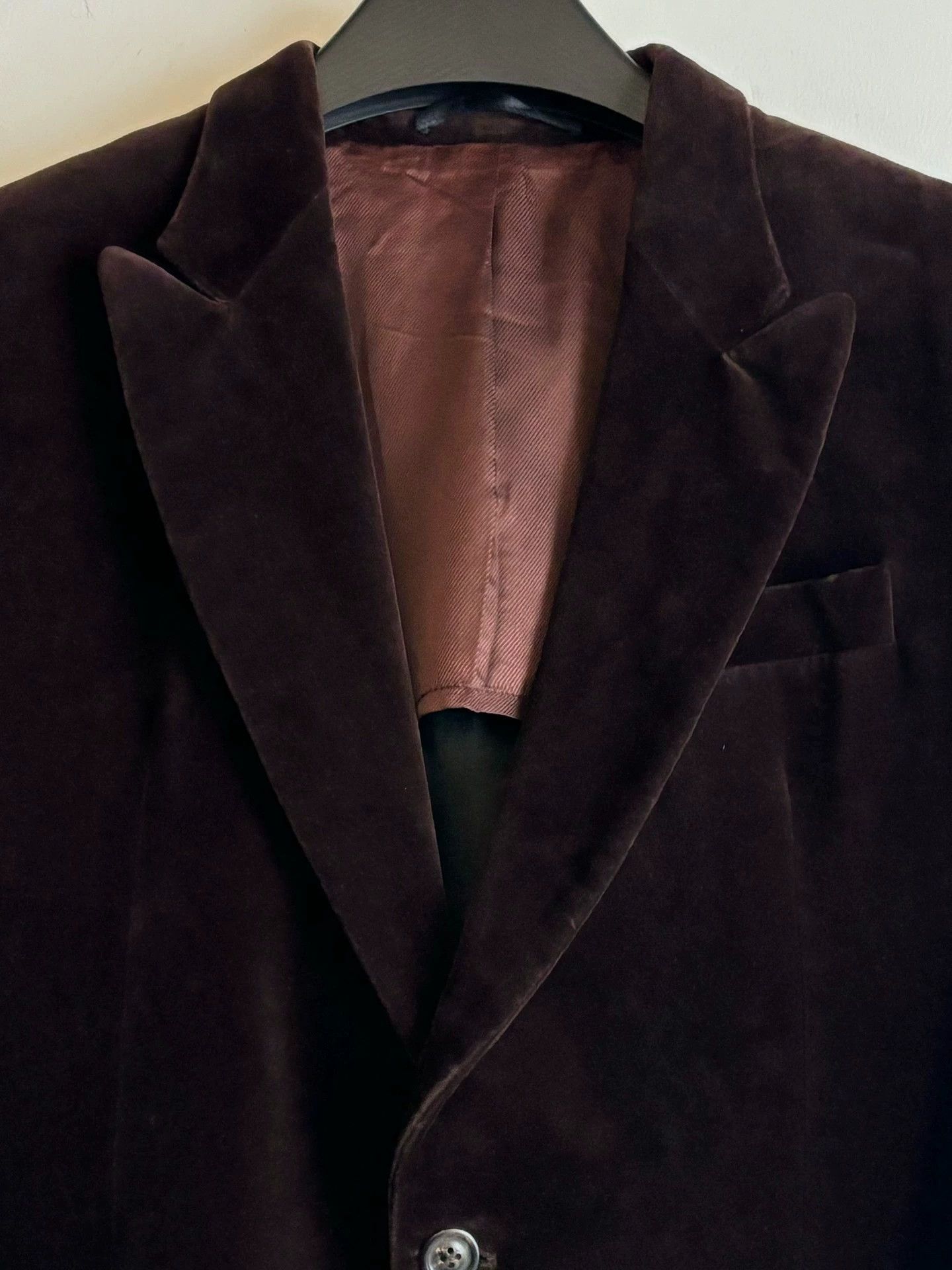 Maison Margiela Maison Margiela 2001 Deep Red-Brown Velvet Suit Size 48R - 3 Thumbnail