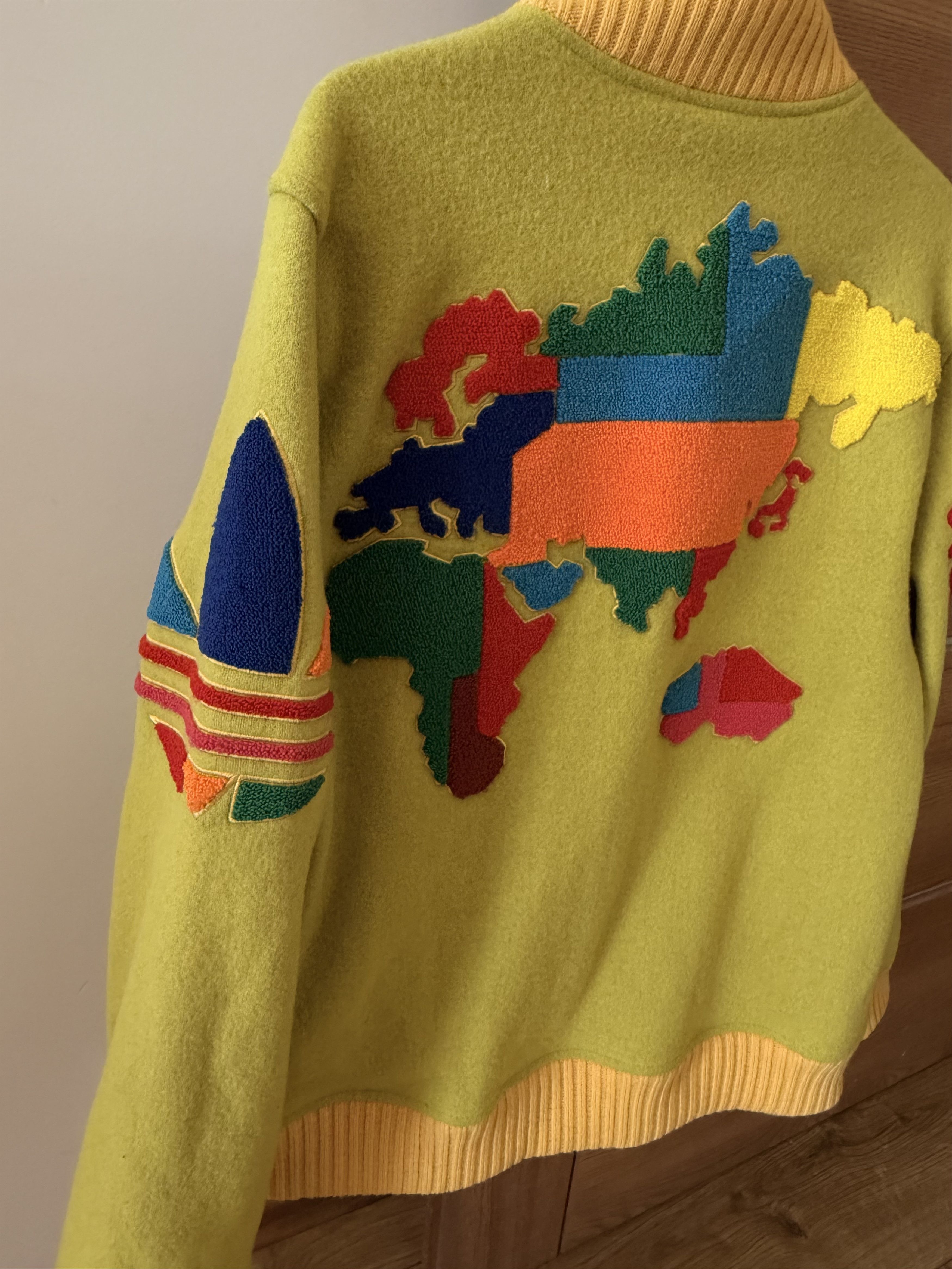Adidas × Jeremy Scott Jeremy Scott x Adidas Originals Globe Varsity Jacket Size US M / EU 48-50 / 2 - 4 Thumbnail