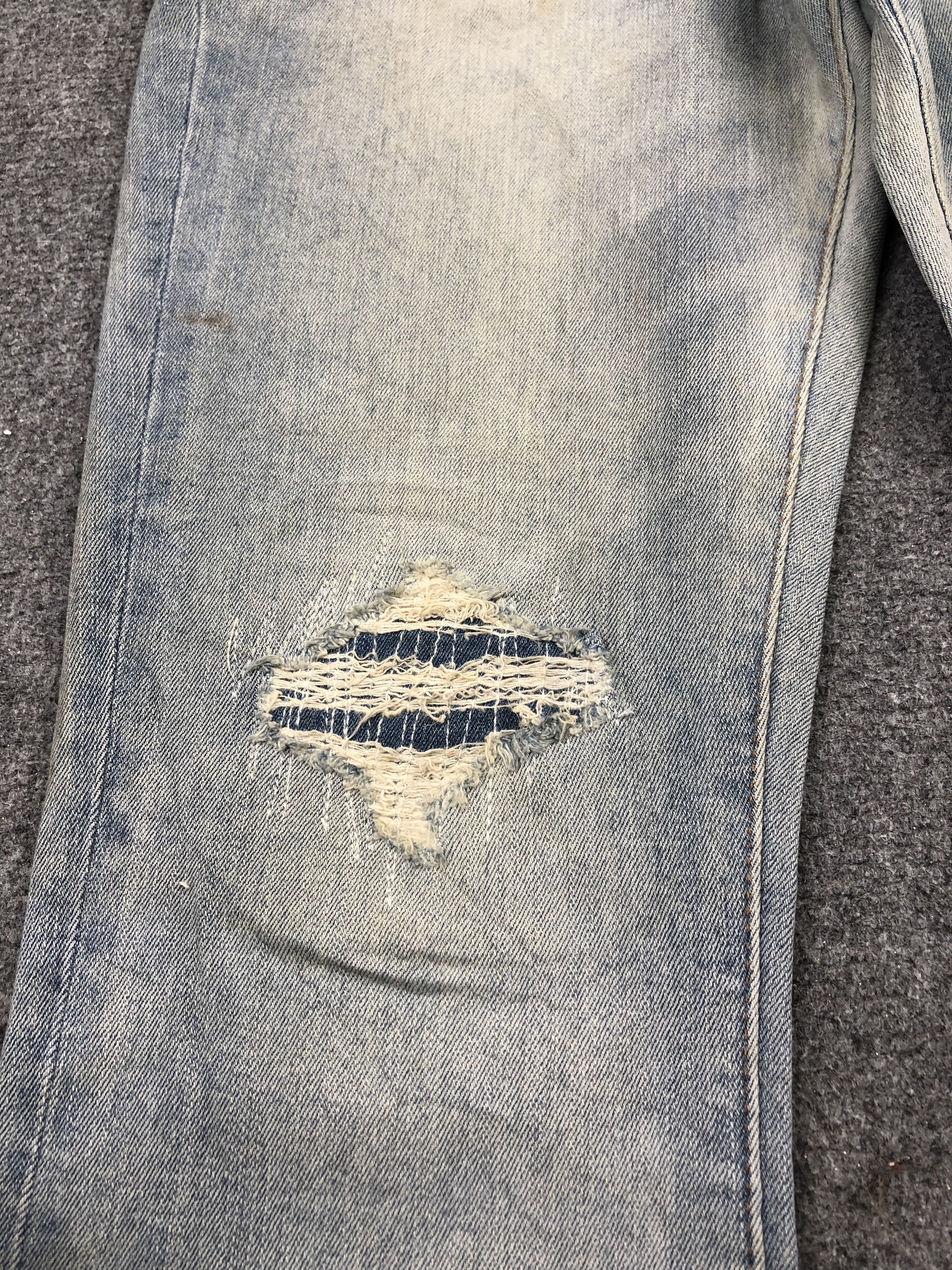 MOUSSY Vintage Azul By Moussy Distressed Jeans DP2432 Size US 30 / EU 46 - 9 Thumbnail