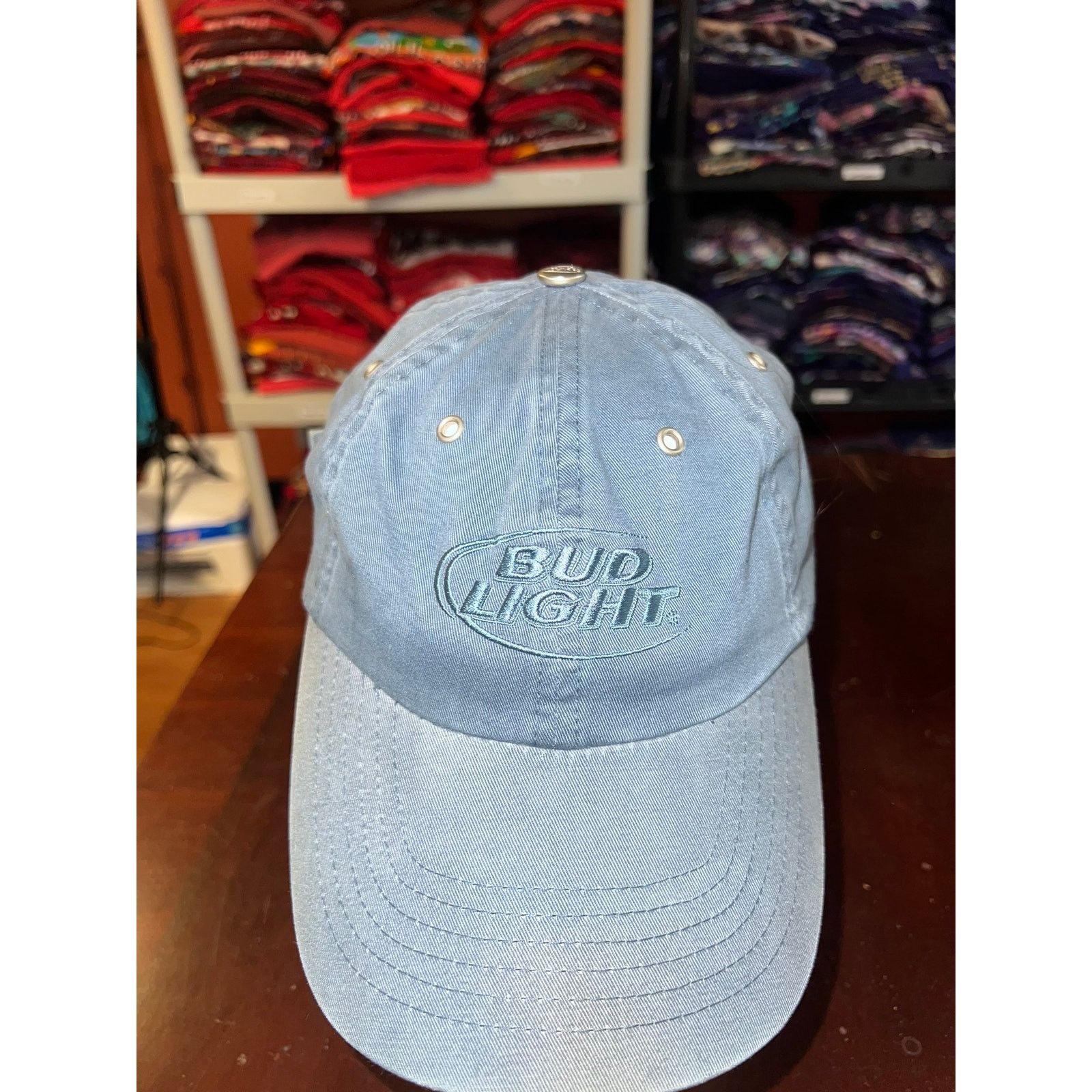 Big Bud Press Bud Light Hat Blue Alcohol Cap Headwear Beer Size ONE SIZE - 2 Thumbnail