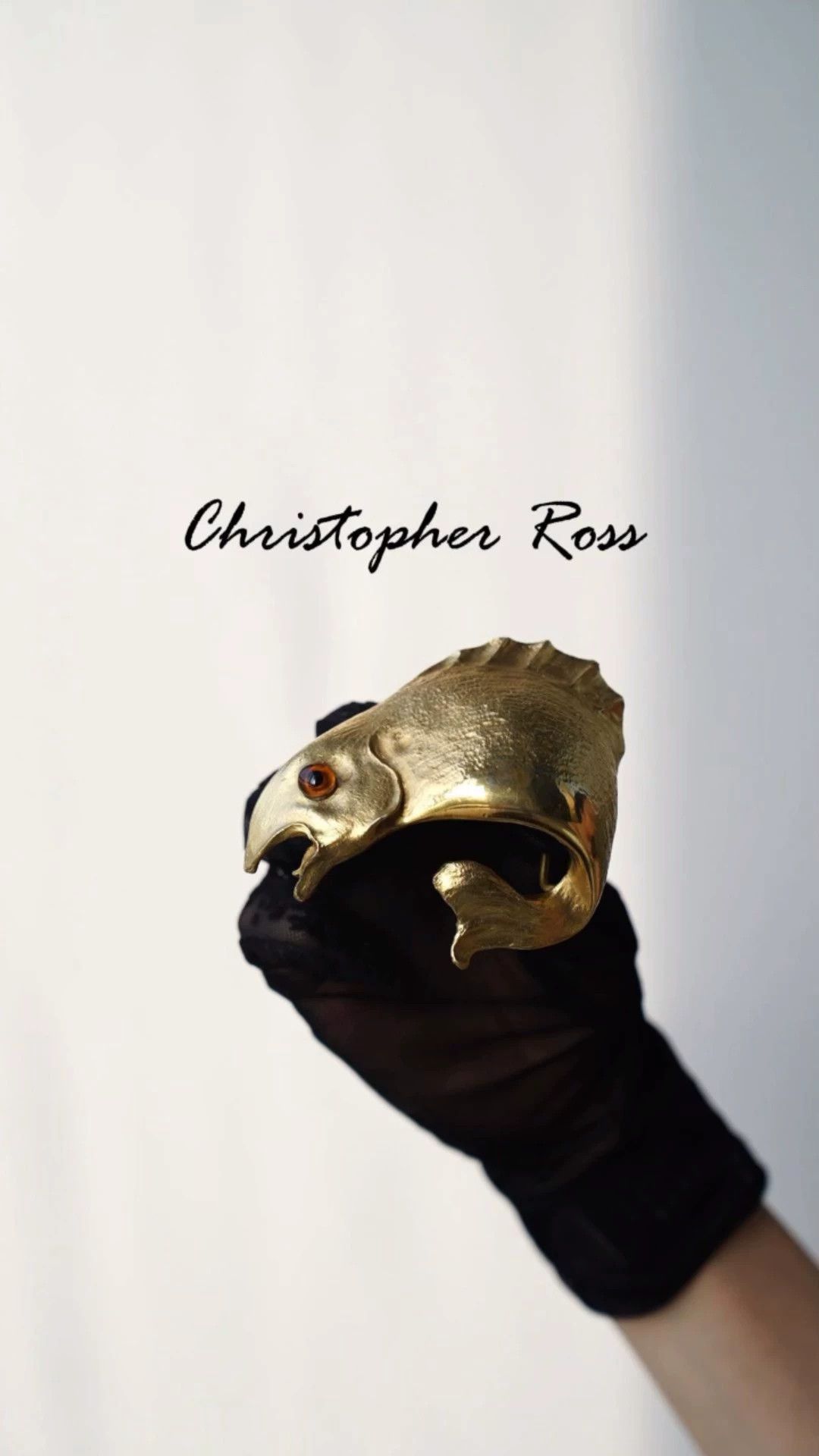 Other Christopher Ross Vintage 70s 24K Goldfish Belt Buckle Size ONE SIZE - 1 Thumbnail