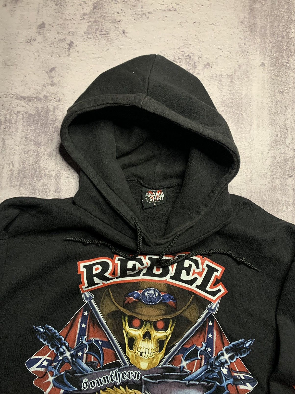 Band Tees Confederate Flag Hoodie “Rebel Southern Discomfort” Size US XL / EU 56 / 4 - 9 Thumbnail