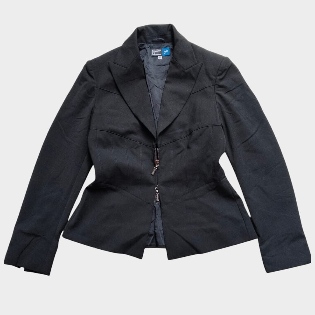 Claude Montana Montana Blu by claude Montana double zip blazers Size M / US 6-8 / IT 42-44 - 1 Thumbnail