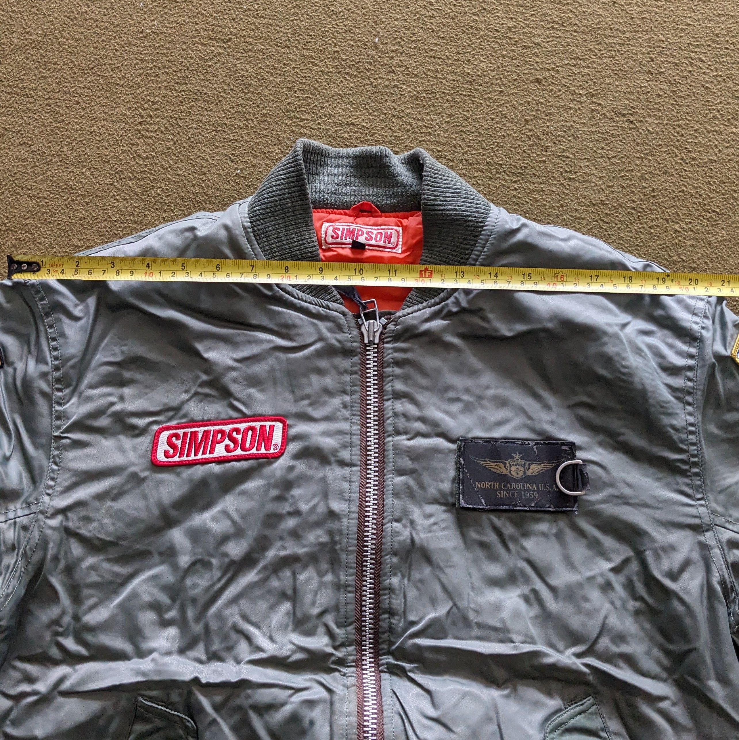 Vintage Vintage SIMPSON NORTH CAROLINA Bomber Jacket Size US L / EU 52-54 / 3 - 7 Thumbnail