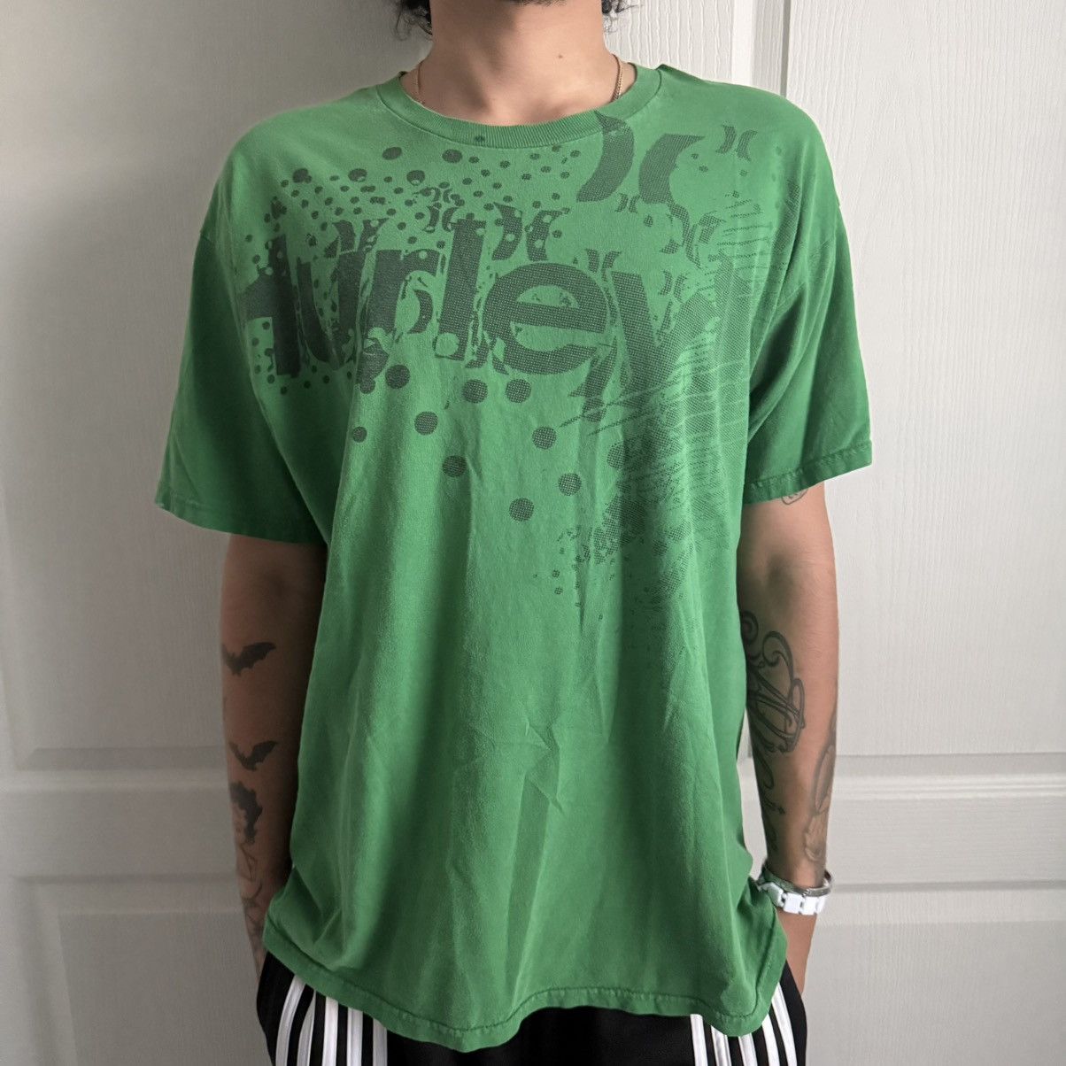 Other Y2K/2000s Grunge Green Hurley Surf Skater Streetwear Tee! Size US L / EU 52-54 / 3 - 1 Thumbnail