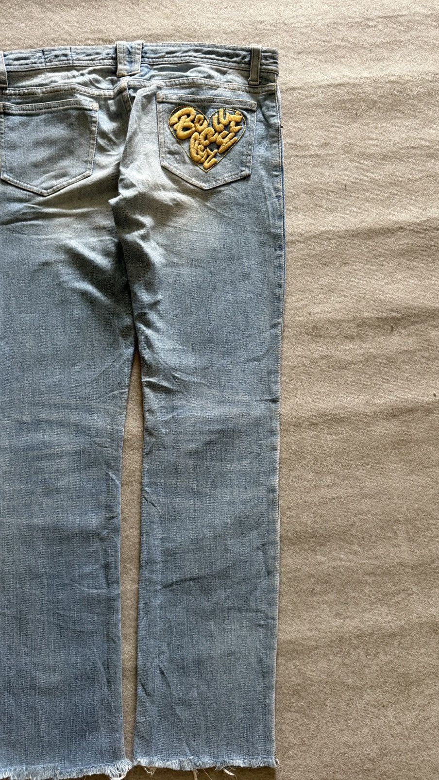 KEITAMARUYAMA Keita Maruyama Beauty Bar Denim Heart Embroidery Size 30" / US 8 / IT 44 - 6 Thumbnail